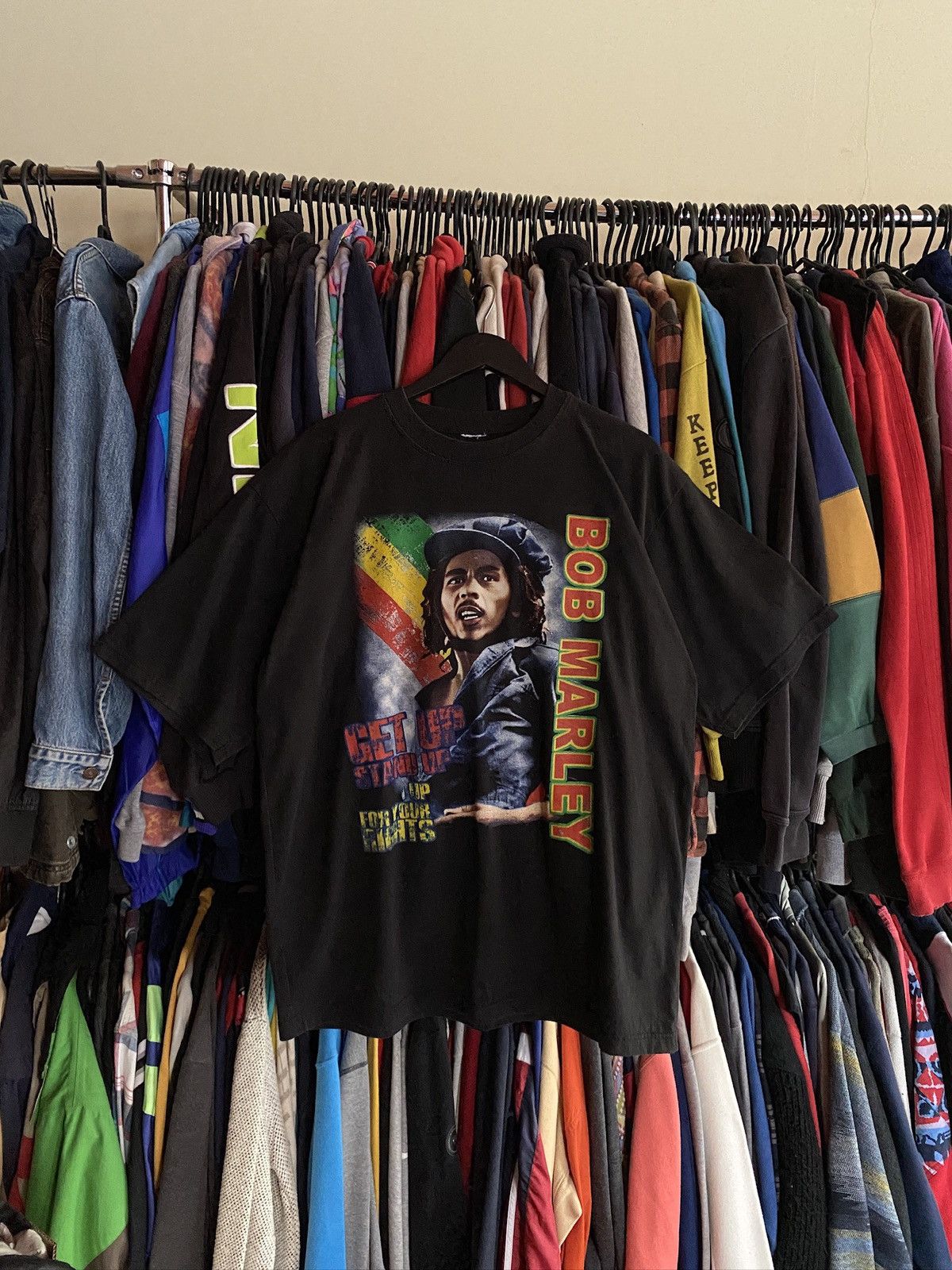 Bob Marley VINTAGE BOB MARLEY BACK PRINT T-SHIRT Size US XL / EU 56 / 4 - 1 Thumbnail