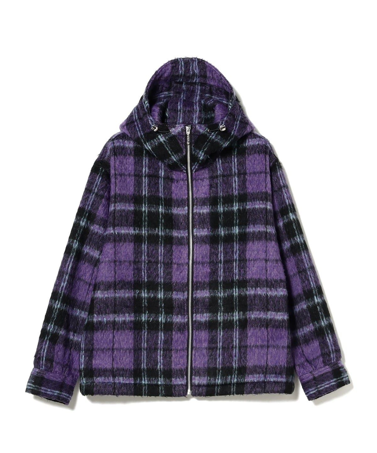 Japanese Brand UNWORN* FUTURE ARCHIVE FURRY HOODED JACKET PURPLE Size US M / EU 48-50 / 2 - 13 Thumbnail