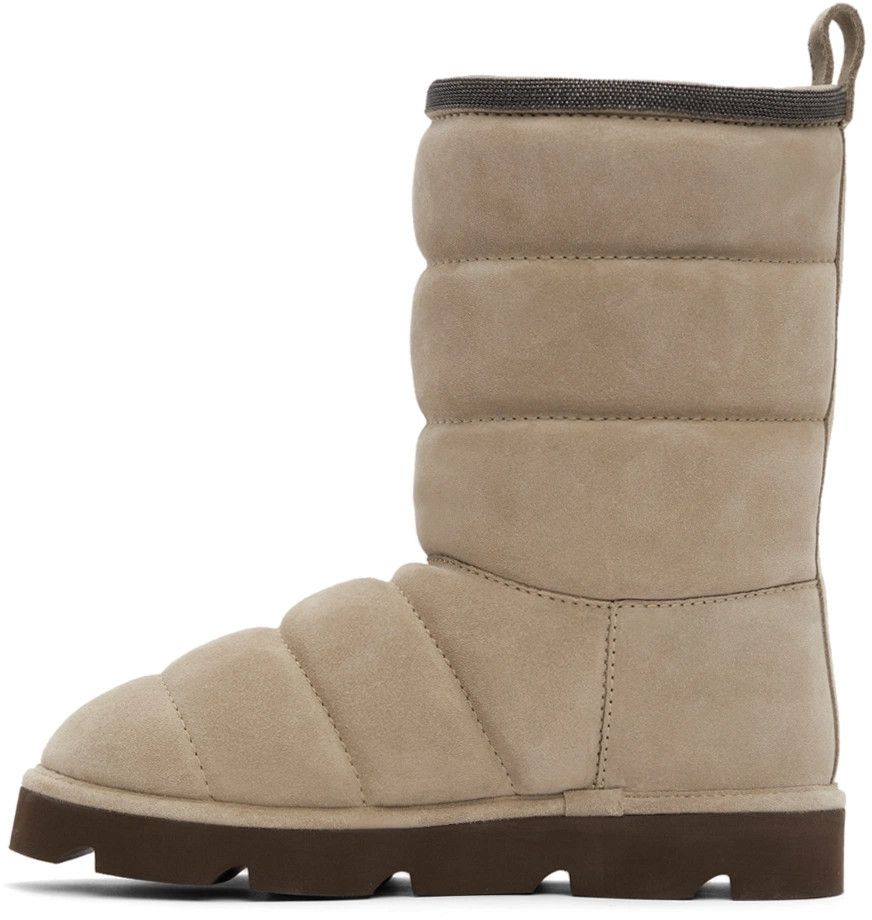 Brunello Cucinelli o1y0725 Ankle Boots in Beige Size US 7 / IT 37 - 2 Thumbnail