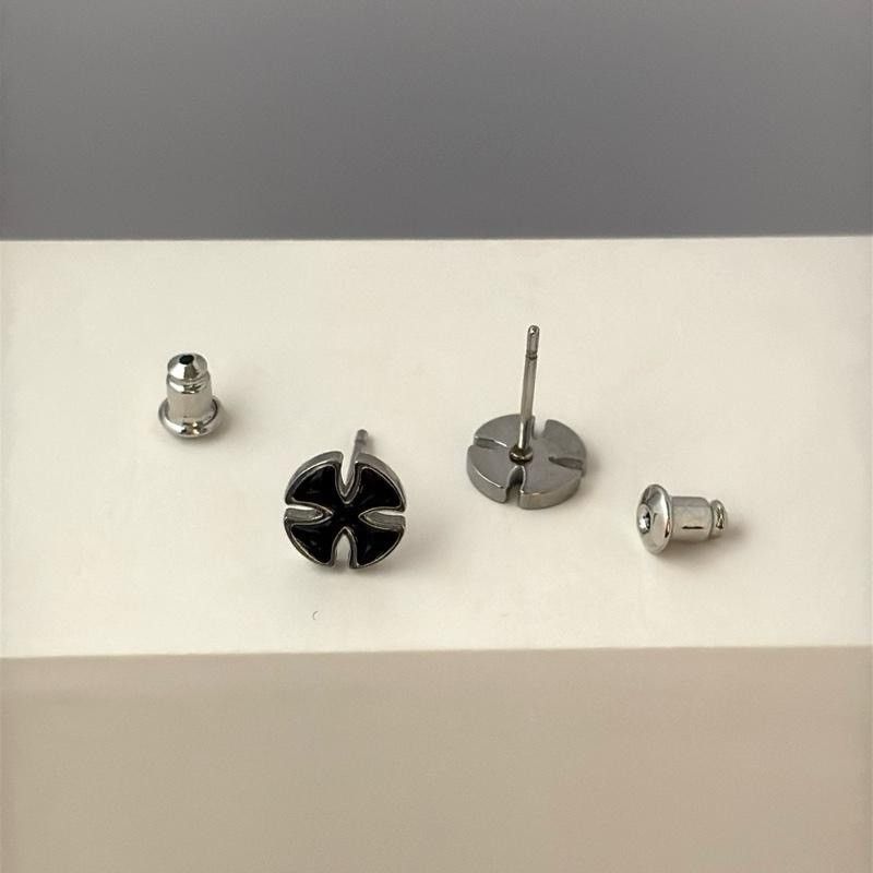 Other Titanium Steel Cross Stud Earrings for Men Women Size ONE SIZE - 4 Thumbnail