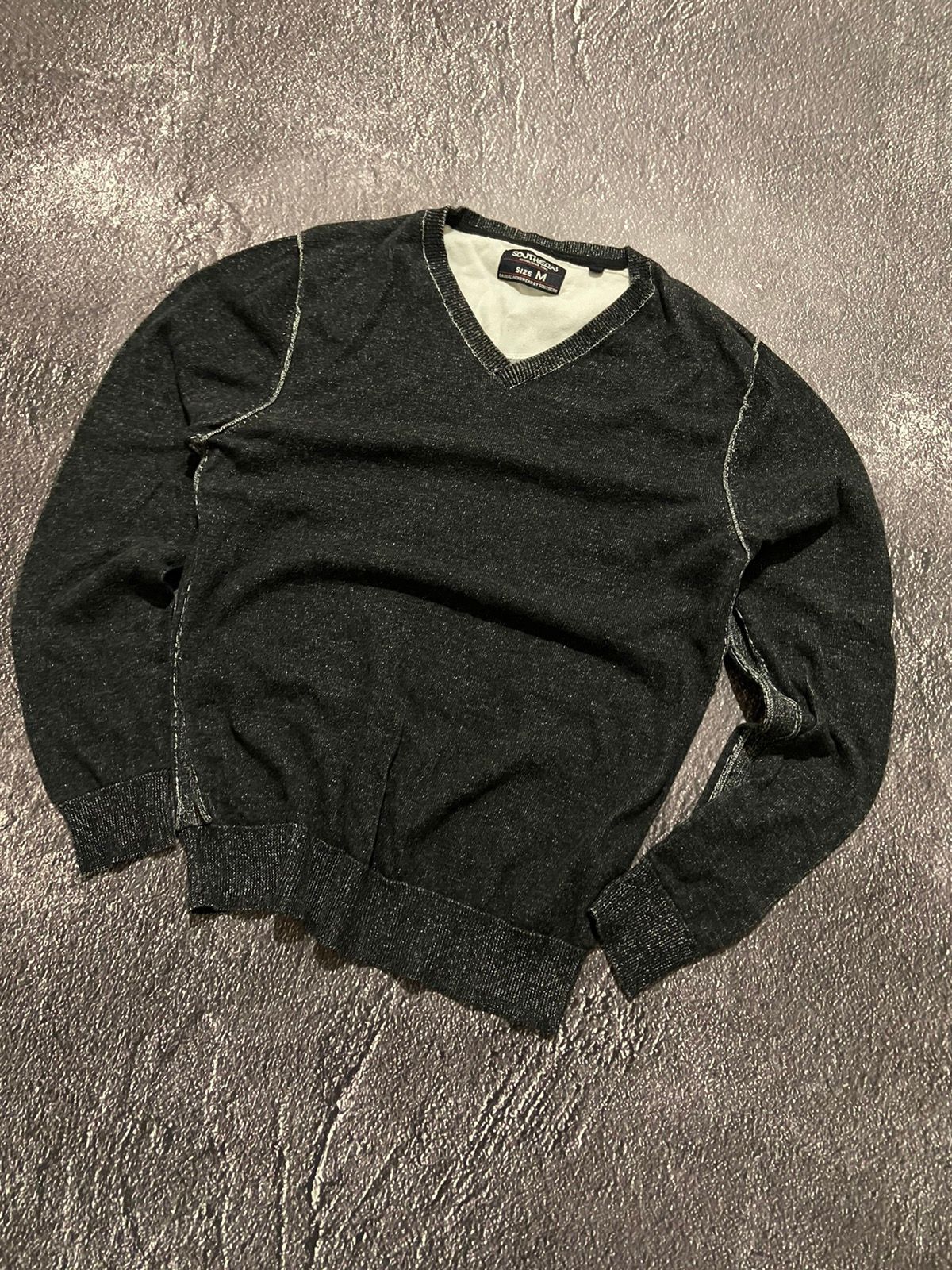 Pre-owned Vintage Diesel Style Y2k Distressed Sweater In Black