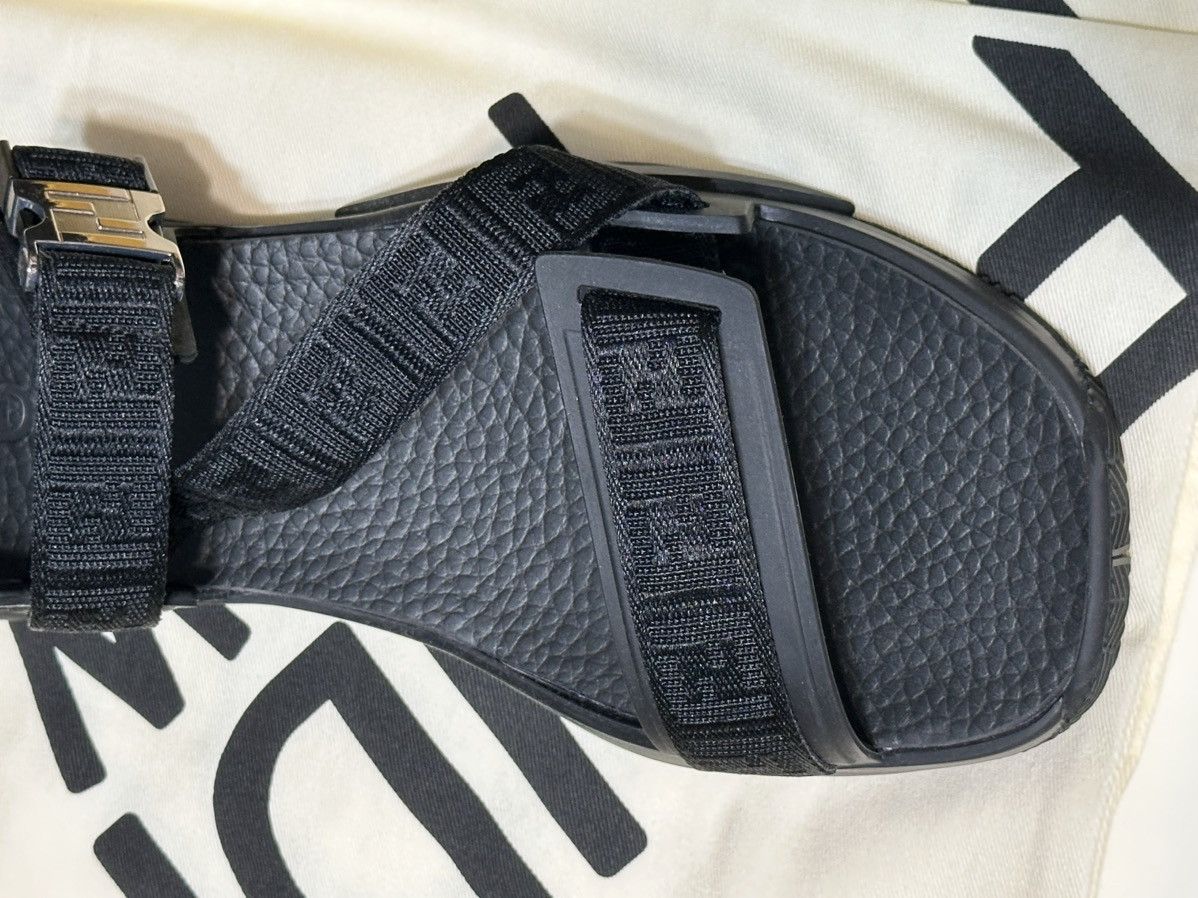 Fendi Fendi Men's FF Strapped Black Sandals 12 US/ 11 UK 7X1503 Size US 11 / EU 44 - 22 Thumbnail