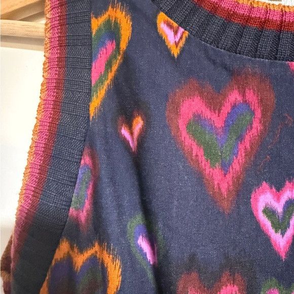 Farm Rio FARM Rio Heart Print Knit Set (Top & Skirt /2pc Set) – (XS) Size XS / US 0-2 / IT 36-38 - 10 Thumbnail
