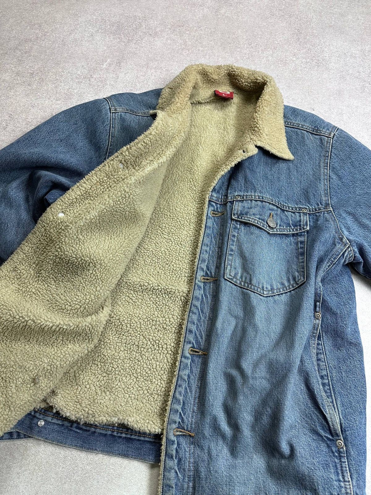 Oakley Vintage Oakley Software Denim Sherpa Jacket Rare L Size US L / EU 52-54 / 3 - 7 Thumbnail