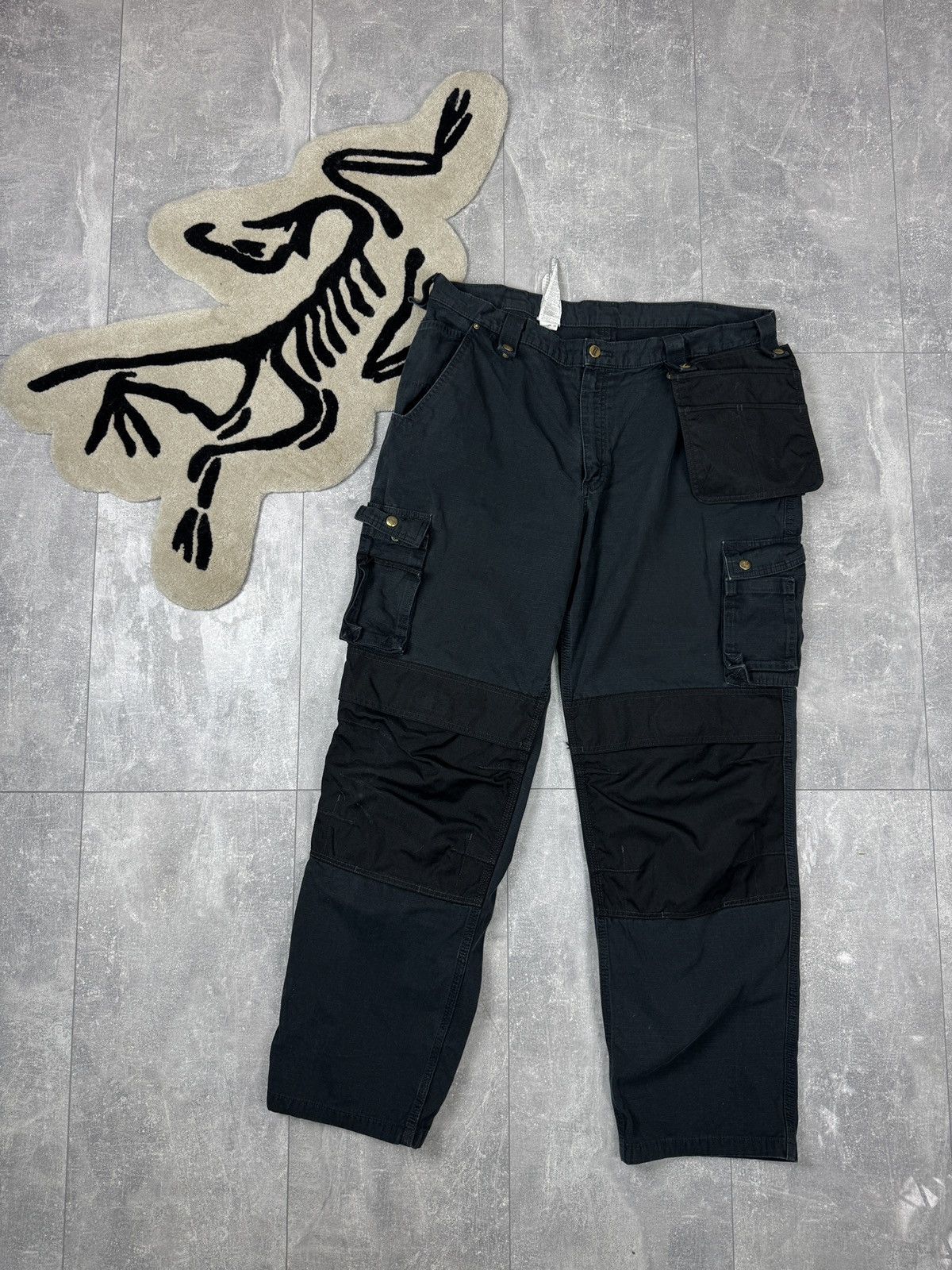 Carhartt × Carhartt Wip × Vintage Mens Vintage Carhartt Workwear Double Knee Cargo pants rare Size US 40 / EU 56 - 3 Thumbnail