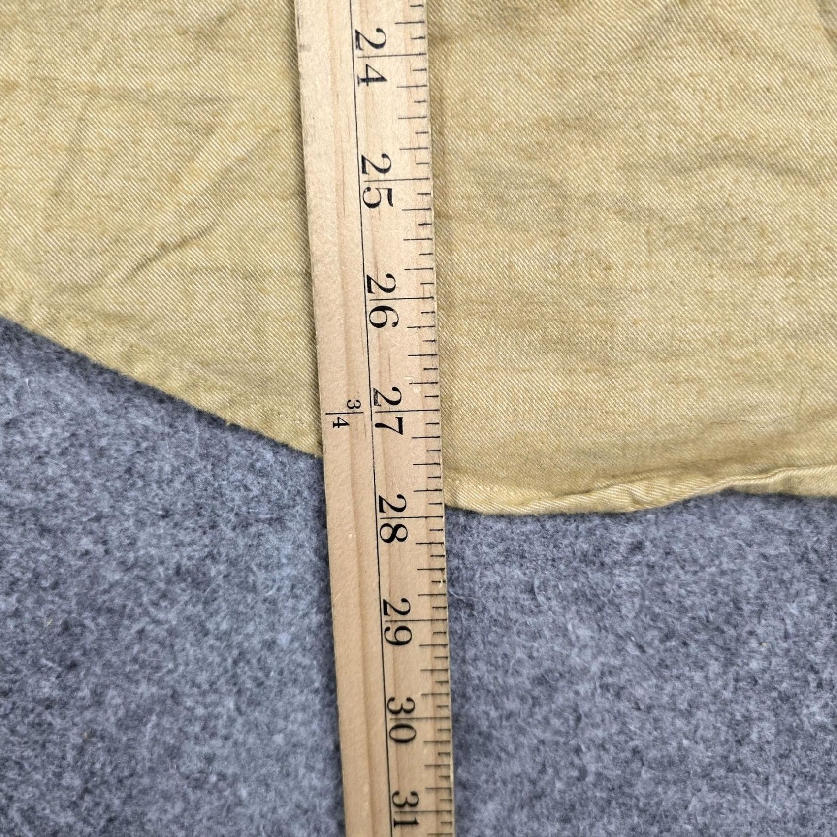 Vintage Ball And Buck Shirt Mens Medium Beige Solid Cotton Long Sleeve Button Up Hunting Size US M / EU 48-50 / 2 - 5 Thumbnail