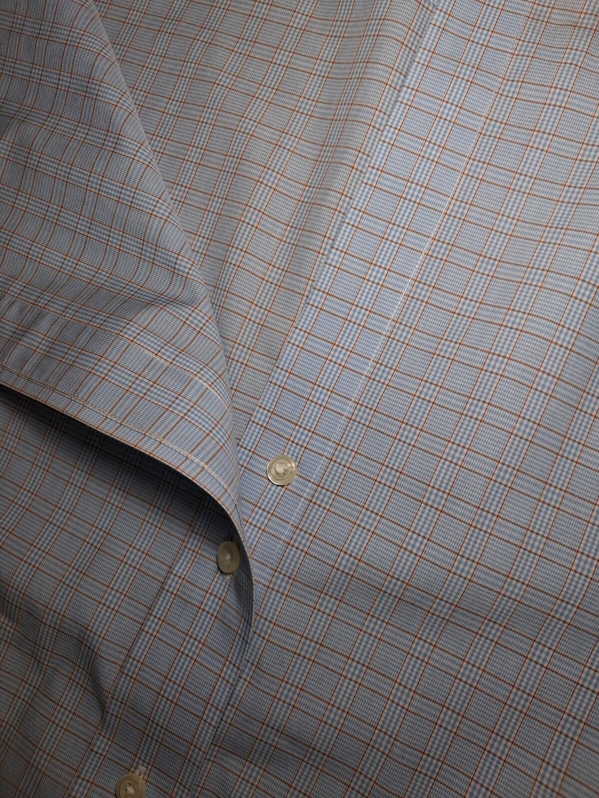 Brooks Brothers Brooks Brothers Dress Shirt 17.5-34 XL Blue Plaid Supima Size US XL / EU 56 / 4 - 5 Thumbnail