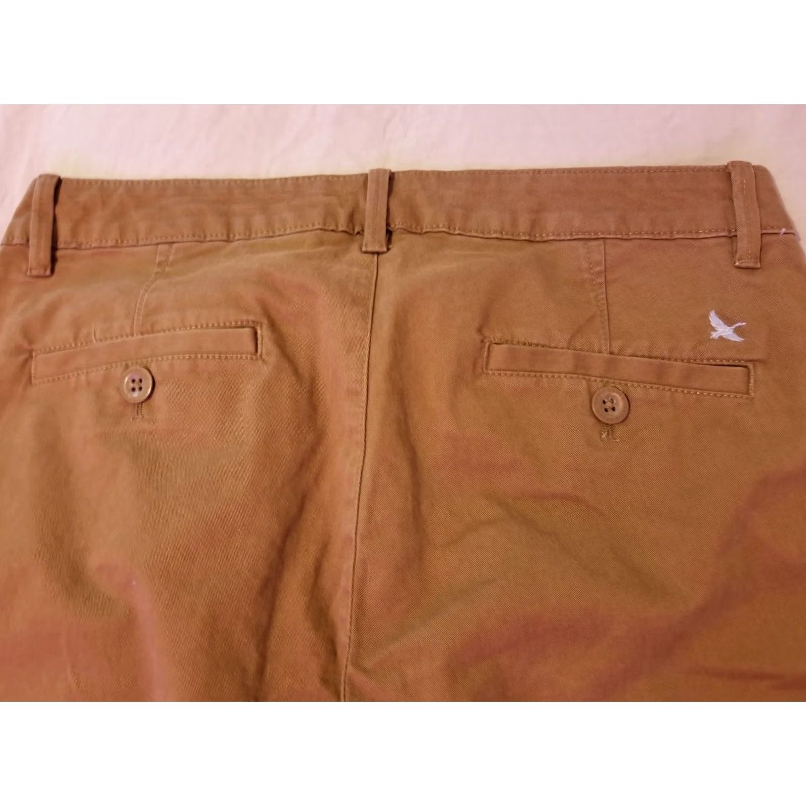Eddie Bauer Eddie Bauer Pants Khaki Dress Slack Chino Trouser Womens 6 Beige Flat Front Button Casual Regular Size 28" / US 6 / IT 42 - 2 Thumbnail