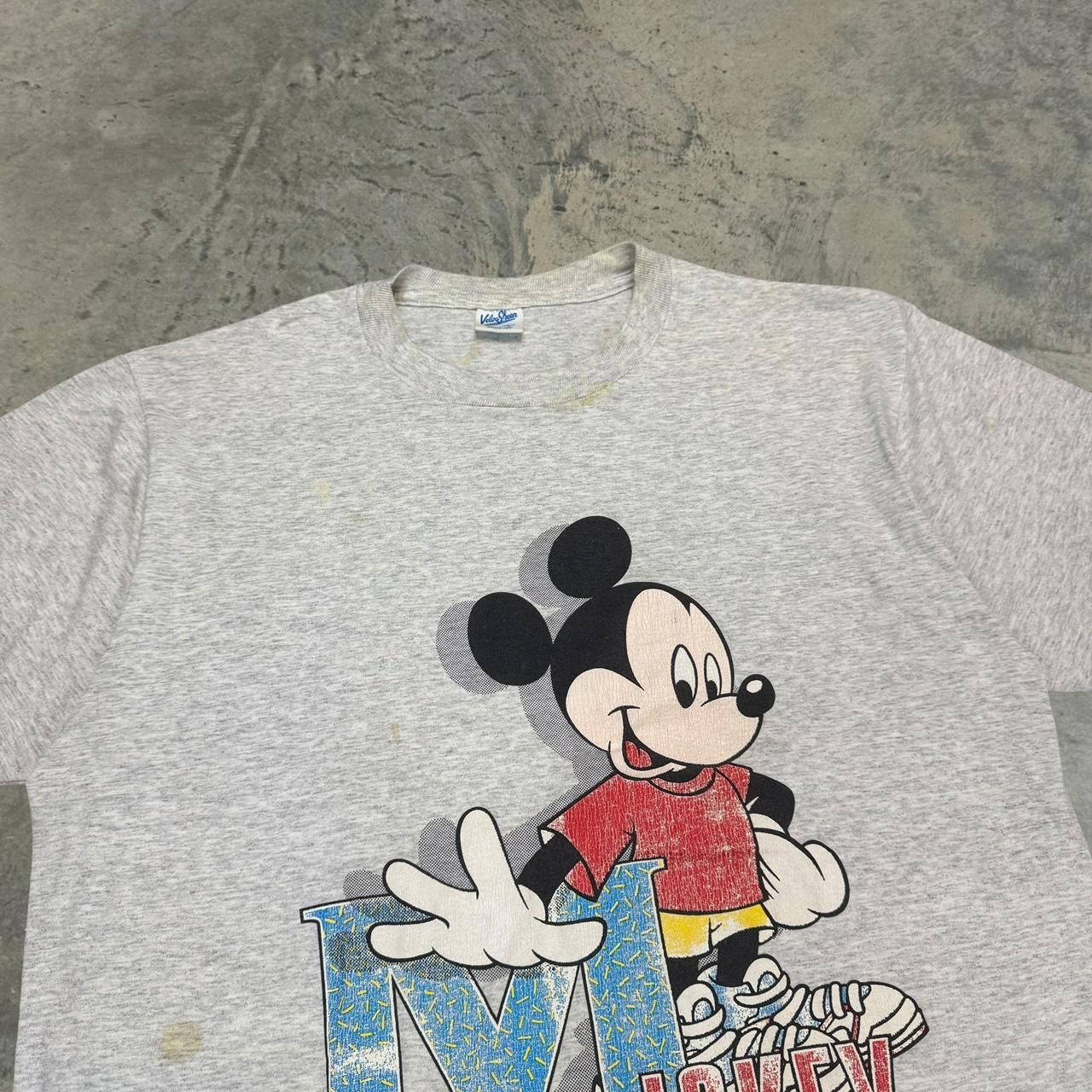 Disney × Velva Sheen × Vintage Vintage 90s Distressed Disney Mickey Mouse T-Shirt Size US L / EU 52-54 / 3 - 2 Thumbnail