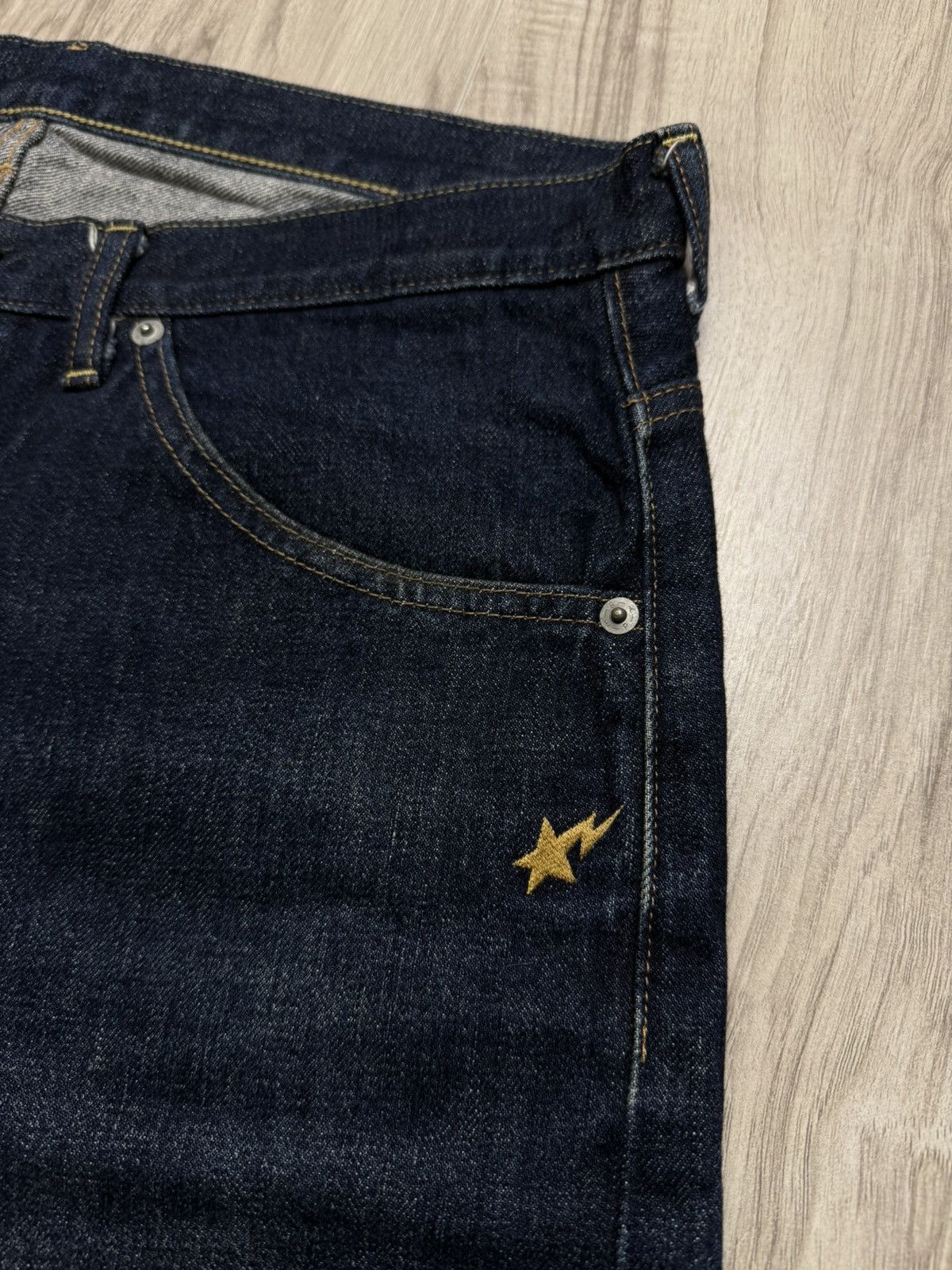 Bape A Bathing Ape Blue Denim Jeans Shorts Bapesta Star Size 36 Size US 36 / EU 52 - 6 Thumbnail