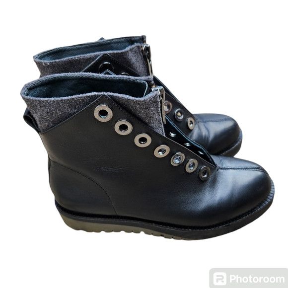 UNITED NUDE United Nude Mickey Combat black boots size 37 EU Size US 7 / IT 37 - 2 Thumbnail