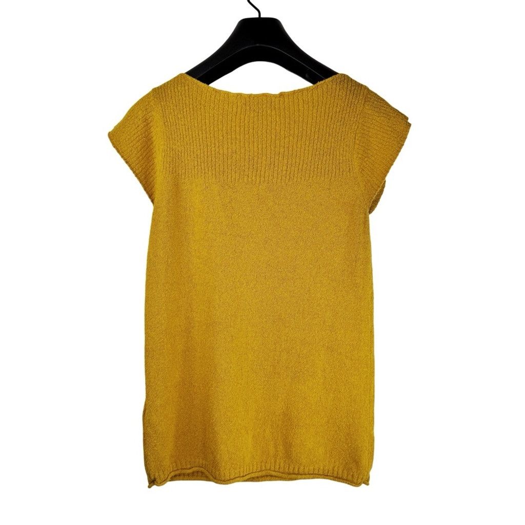 Madewell MADEWELL Women's Mustard Knitted Tank Top Shoulders Size XXS Size XXS / US 00 / IT 34 - 6 Thumbnail