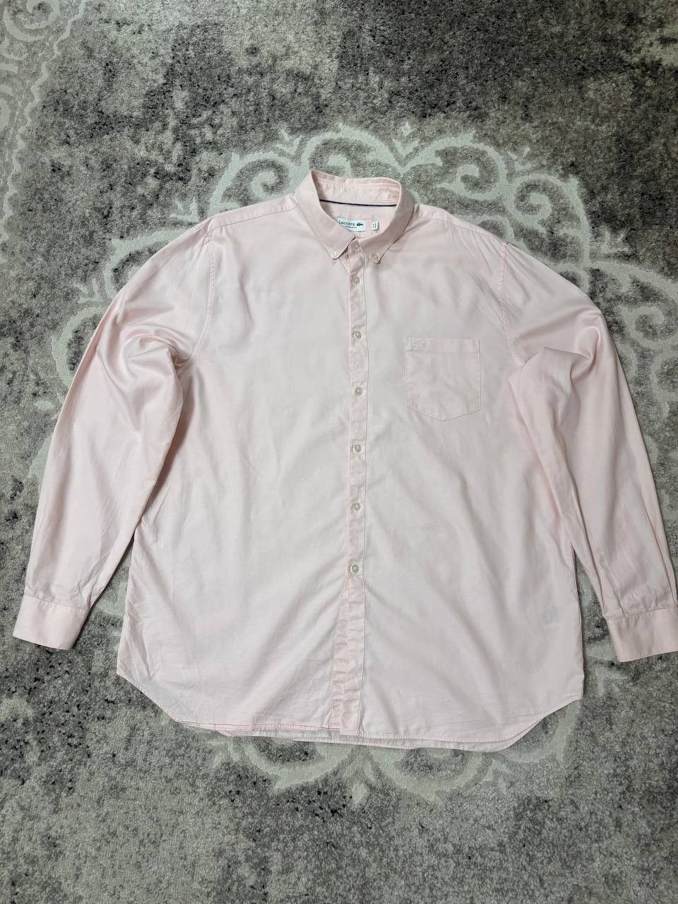 Lacoste Men's classic pink long-sleeved shirt Lacoste Size 46/XXL Size US XXL / EU 58 / 5 - 8 Thumbnail