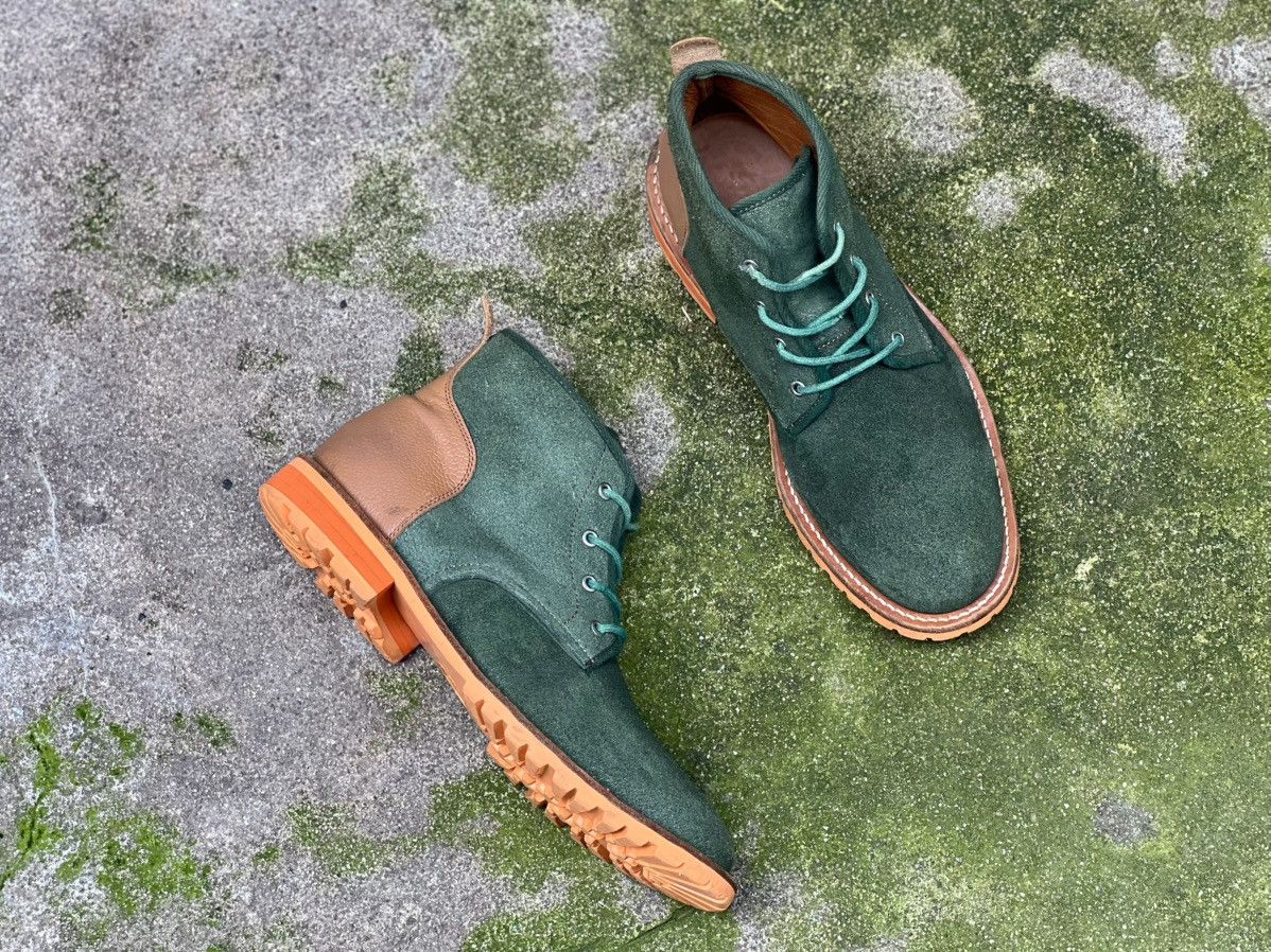 Comme des Garcons Junya Watanabe x Comme Des Garçons Green Suede Chukka Boots Size US 9 / EU 42 - 1 Thumbnail