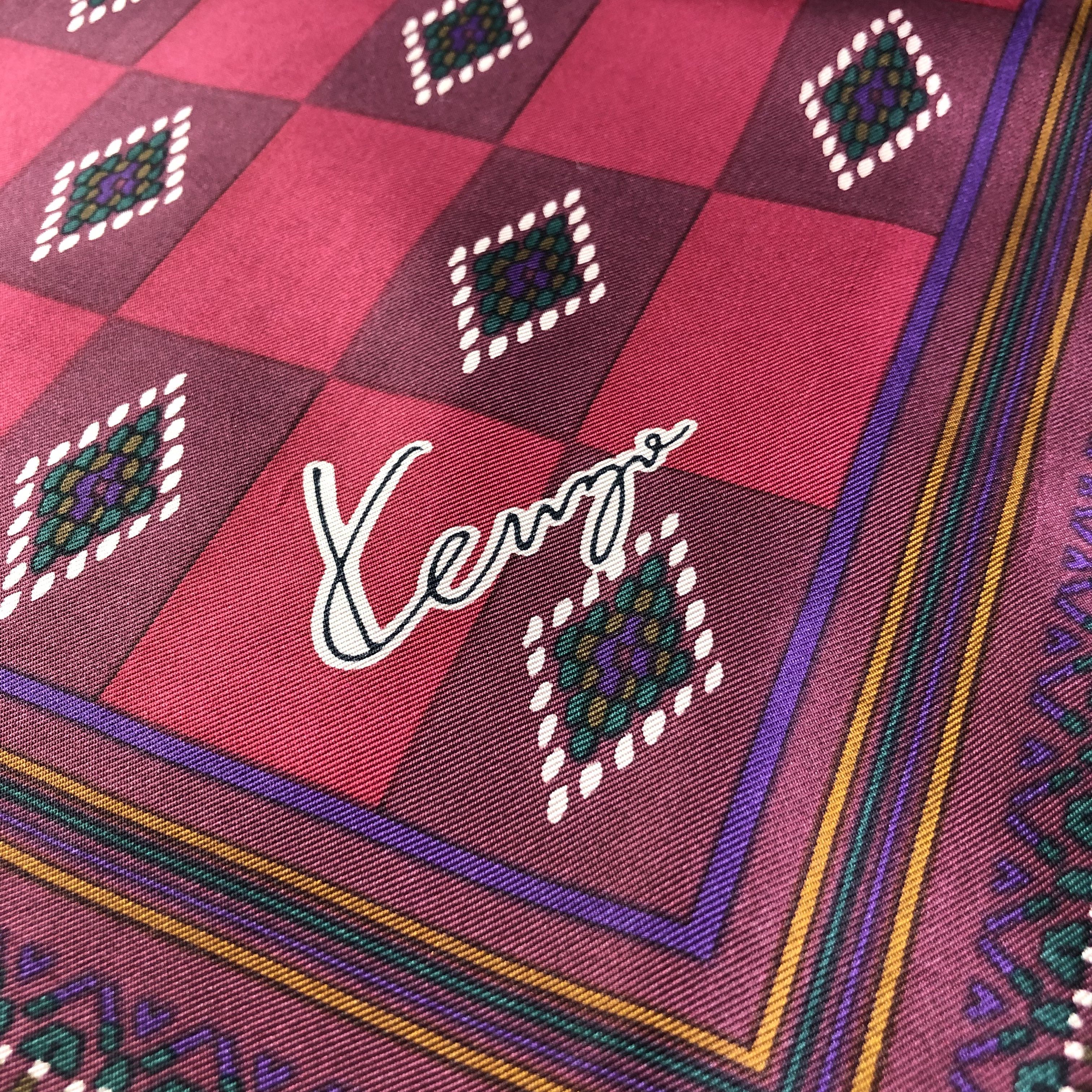 Kenzo Kenzo Silk Stole Scarf Muffler V2009 Size ONE SIZE - 4 Thumbnail