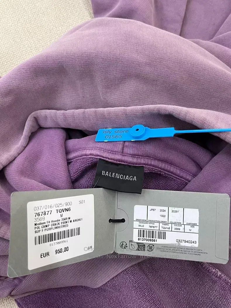 Balenciaga Balenciaga Hooded Alphabet Pullover Long Sleeve Sweatshirt Size US M / EU 48-50 / 2 - 5 Thumbnail