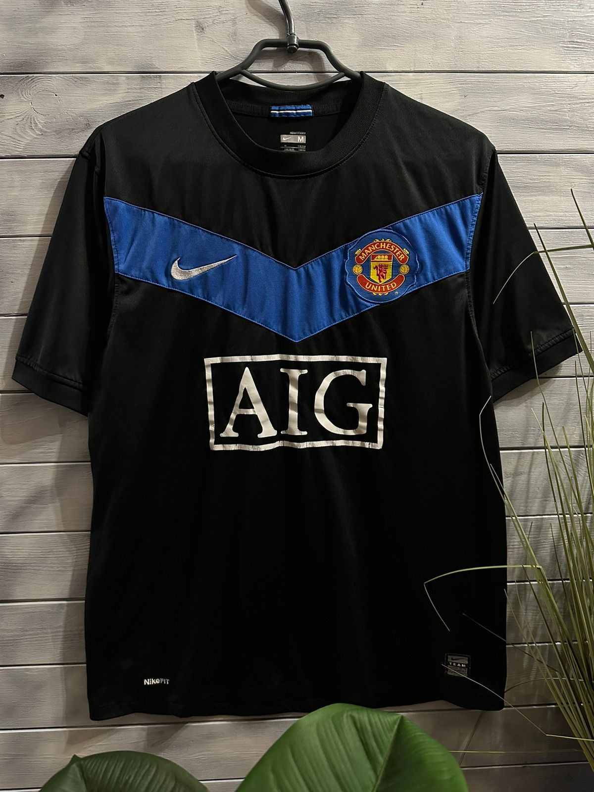 Pre-owned Manchester United X Nike Soccer Jersey  Football In Black