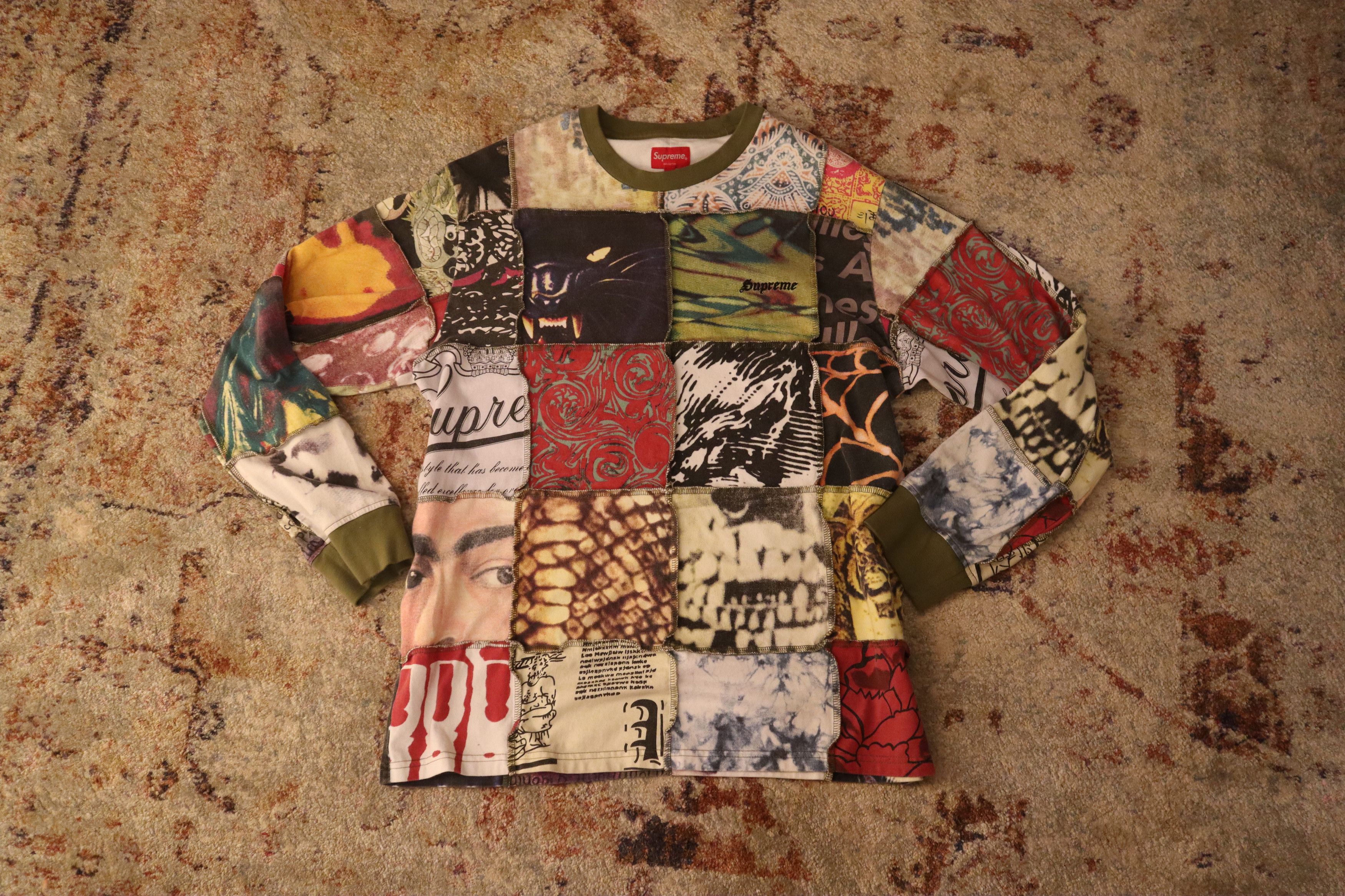 【希少】Supreme patchwork jacquard L/S Top Supreme Patchwork Jacquard L S Top (SS23) - $128