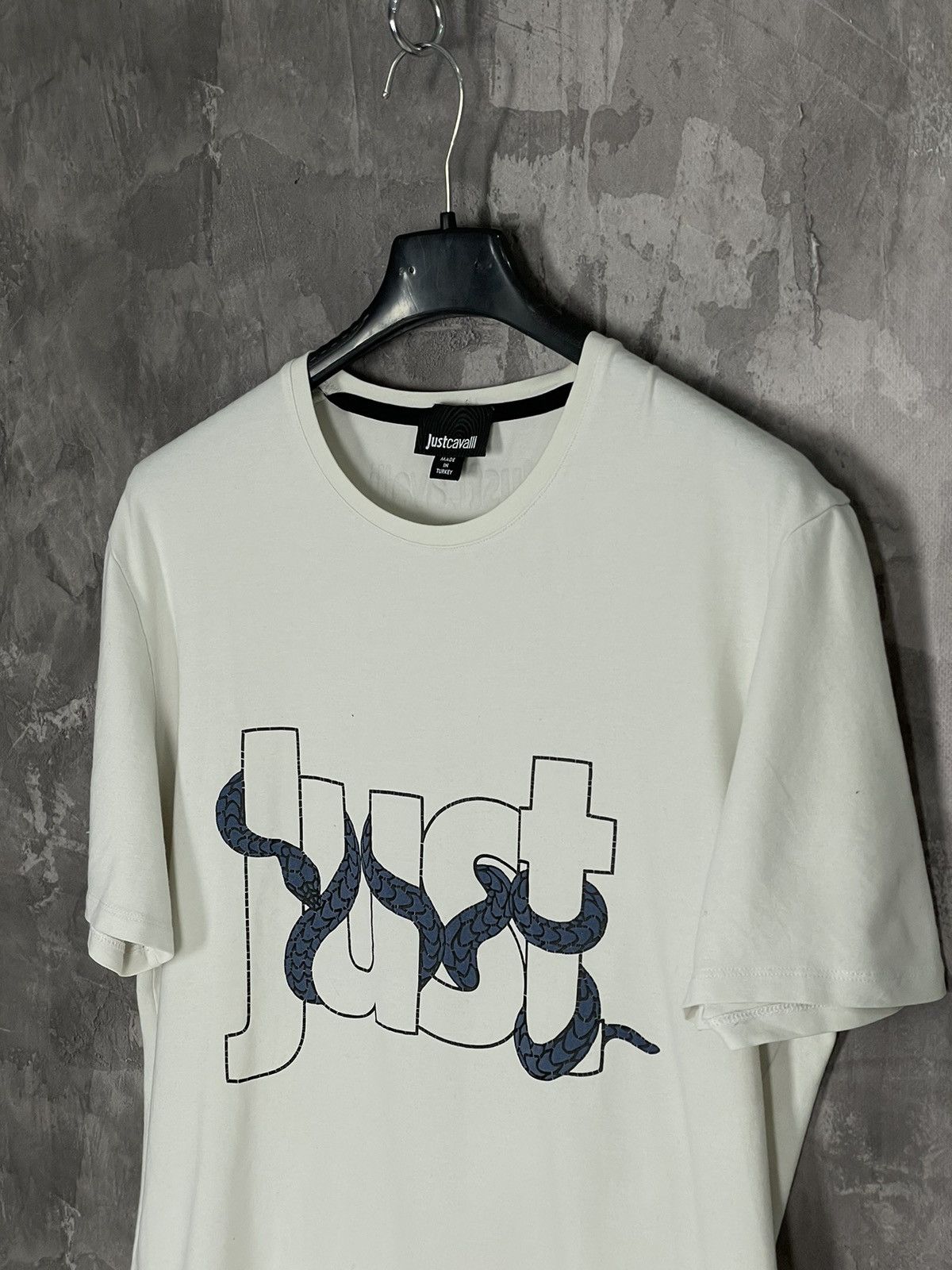 Just Cavalli × Roberto Cavalli Roberto Cavalli Big Logo Snake T Shirt Just Cavalli Y2K Size US M / EU 48-50 / 2 - 7 Thumbnail