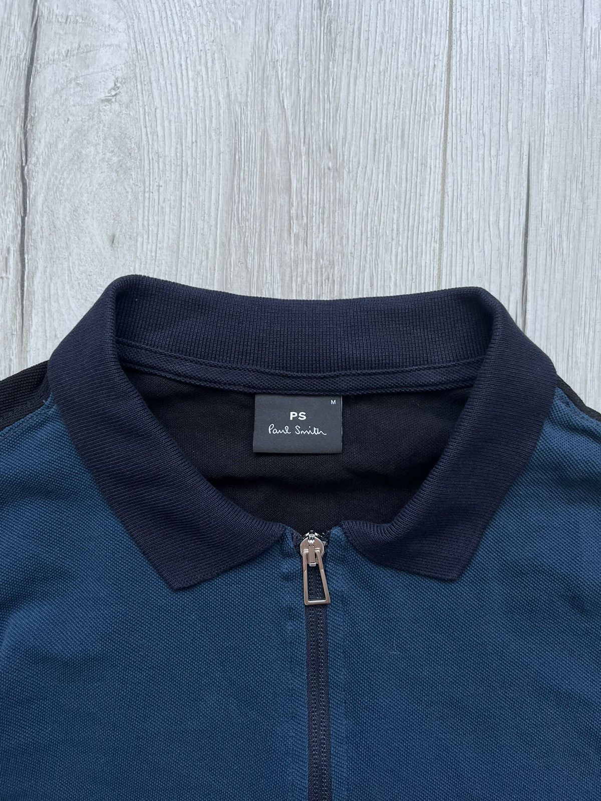 Designer × Paul Smith Paul Smith Colorblock 1/4 Quarter Zip Long Sleeve Shirt Size US M / EU 48-50 / 2 - 4 Thumbnail