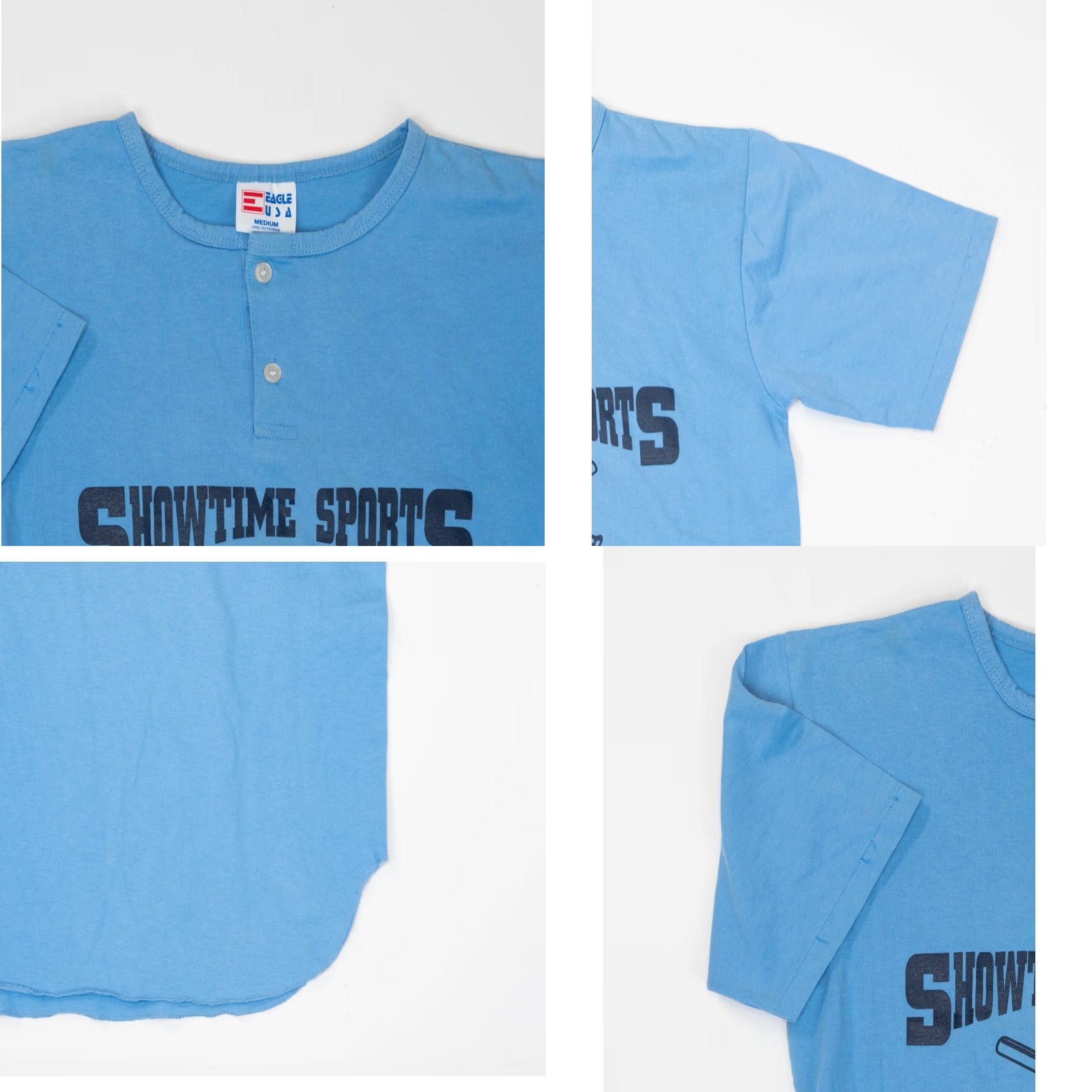 Vintage VINTAGE Eagle USA Baseball Raglan T-Shirt Men M Blue 20x29 1980s Sports Shirt Economy Regular Mens Size US M / EU 48-50 / 2 - 8 Thumbnail