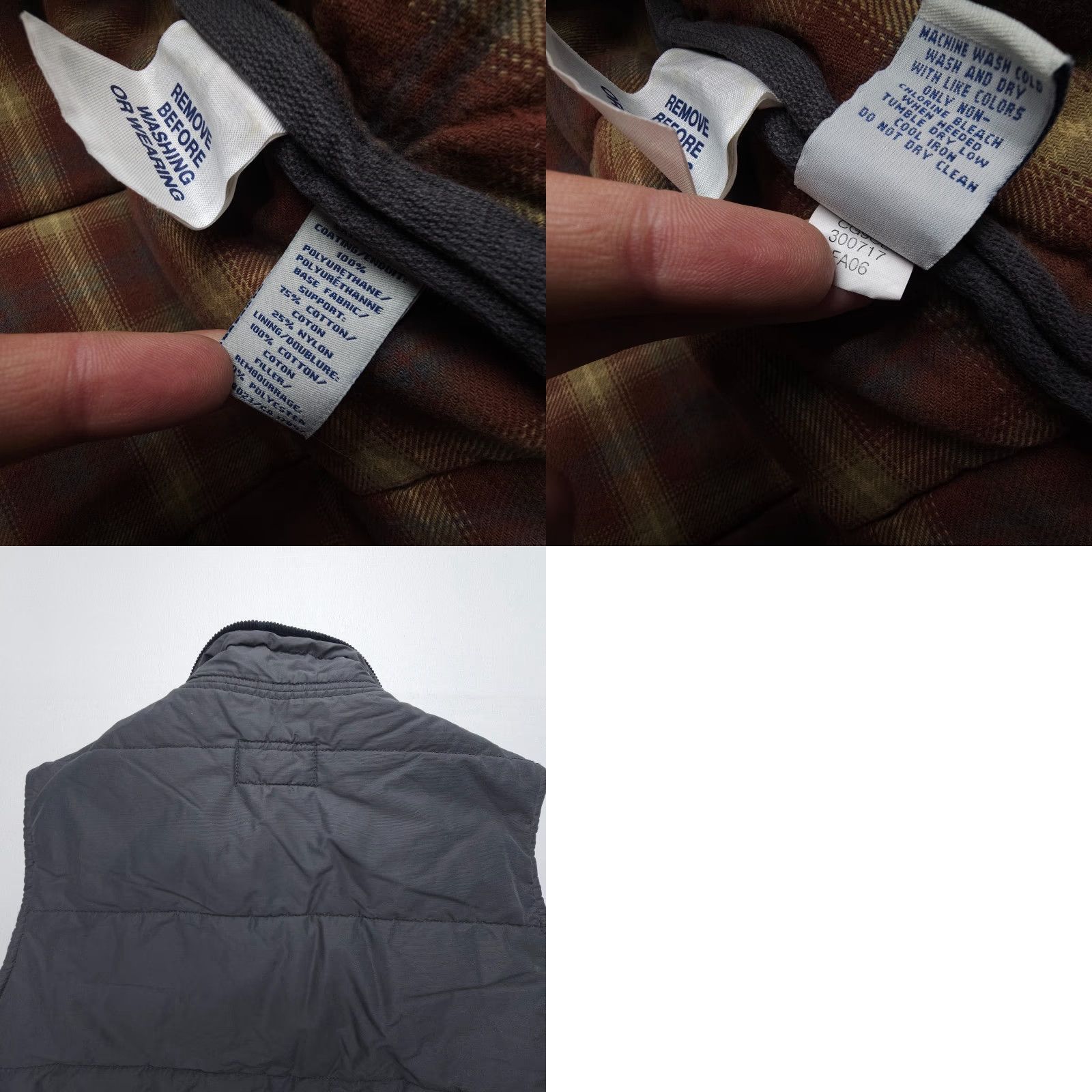 Old Navy VINTAGE Old Navy Vest Mens XL Plaid Flannel Lined Corduroy Collar Y2K 2006 Size US XL / EU 56 / 4 - 8 Thumbnail