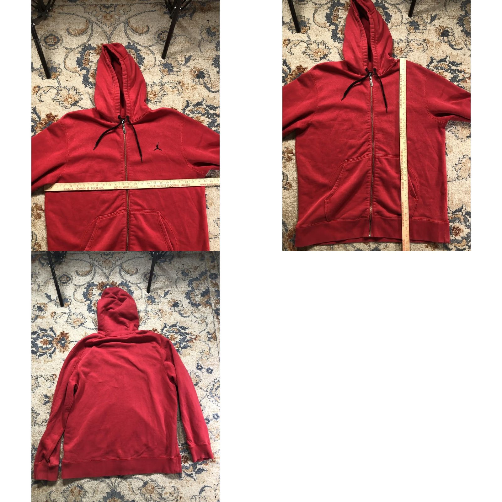 Jordan Brand Jordan Hoodie Sweatshirt Mens XL Red Full Zip Fleece Jumpman Logo Athletic Size US XL / EU 56 / 4 - 8 Thumbnail