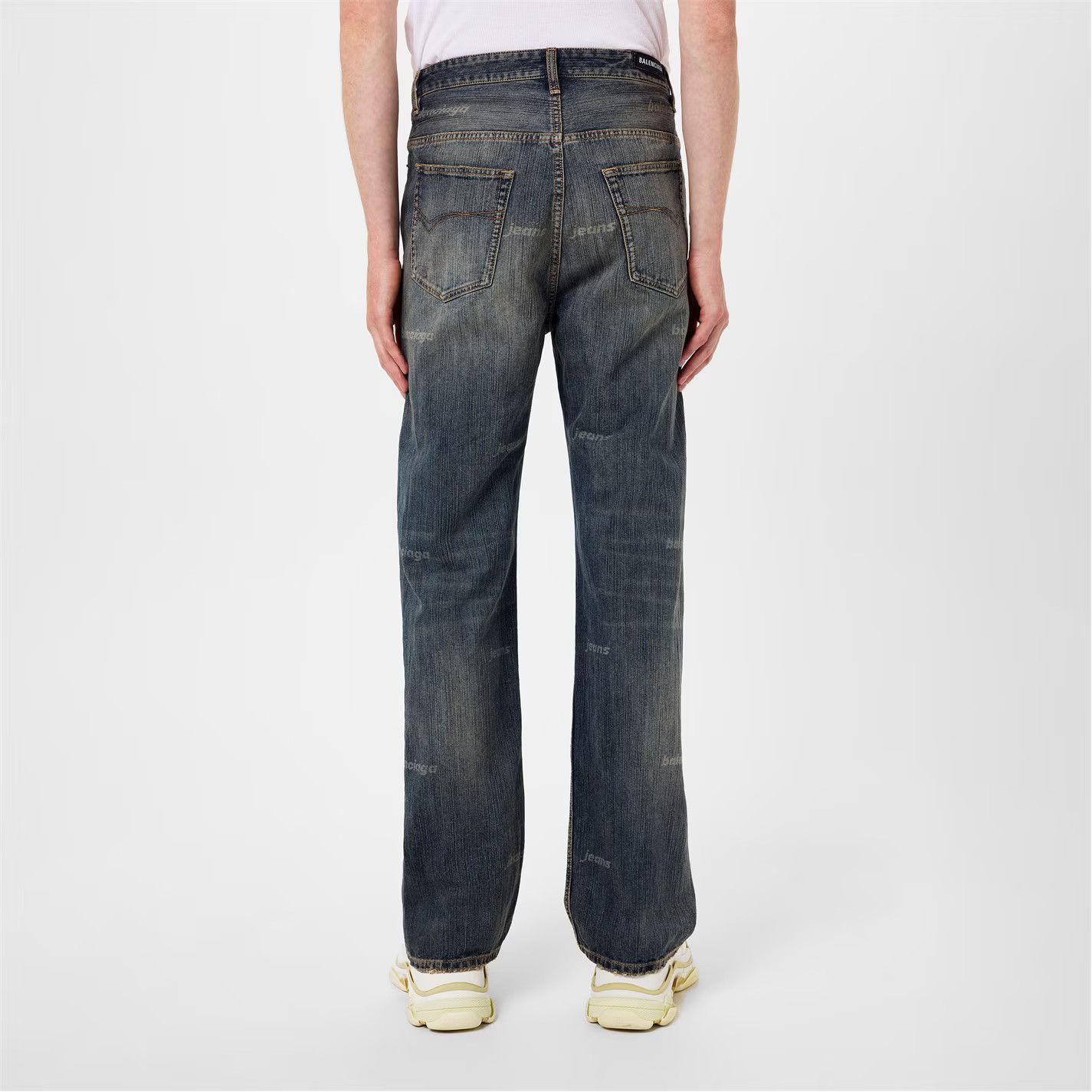 Balenciaga o1g2r1mq0226 Bootcut Jeans In Blue Size US 34 / EU 50 - 4 Thumbnail
