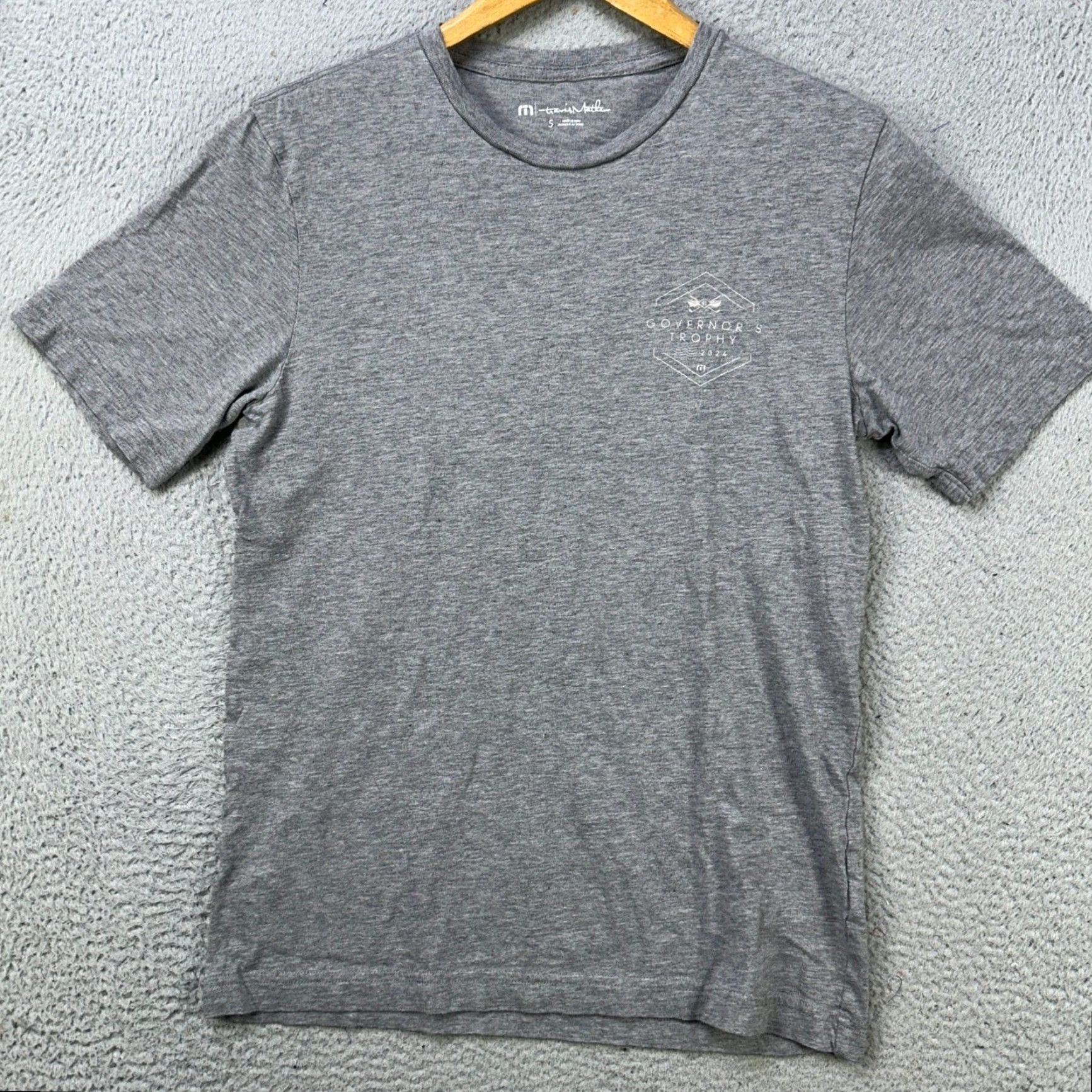 TravisMathew Travis Mathew Pima Cotton T-Shirt Short Sleeve Tee Mens Small Gray Crewneck Golf Size US S / EU 44-46 / 1 - 3 Thumbnail