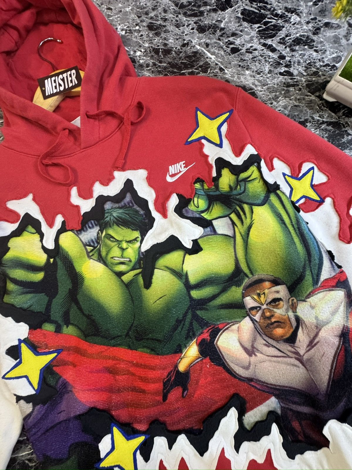 Nike Reworked 1 of 1 Nike Hoodie Size US L / EU 52-54 / 3 - 3 Thumbnail