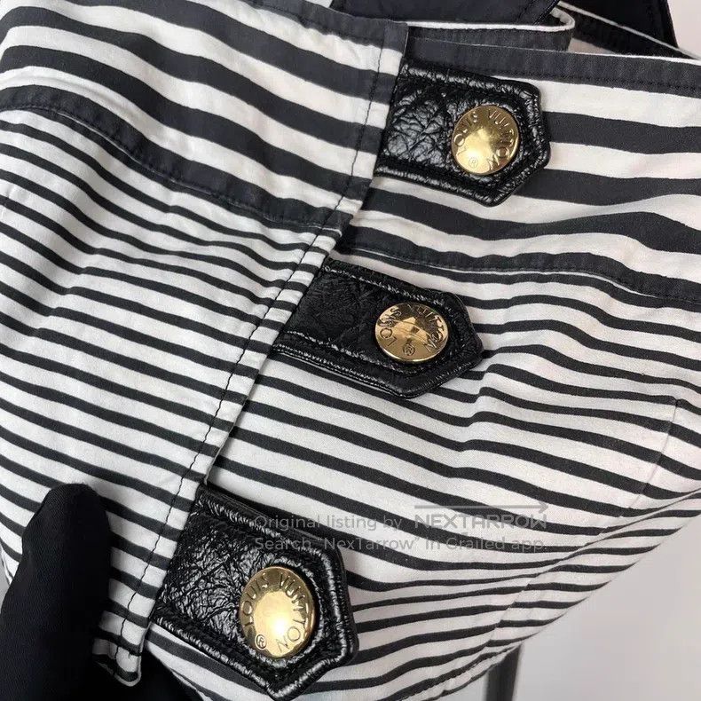 Louis Vuitton Louis Vuitton Black and white striped parquet camisole ves Size XS / US 0-2 / IT 36-38 - 4 Thumbnail