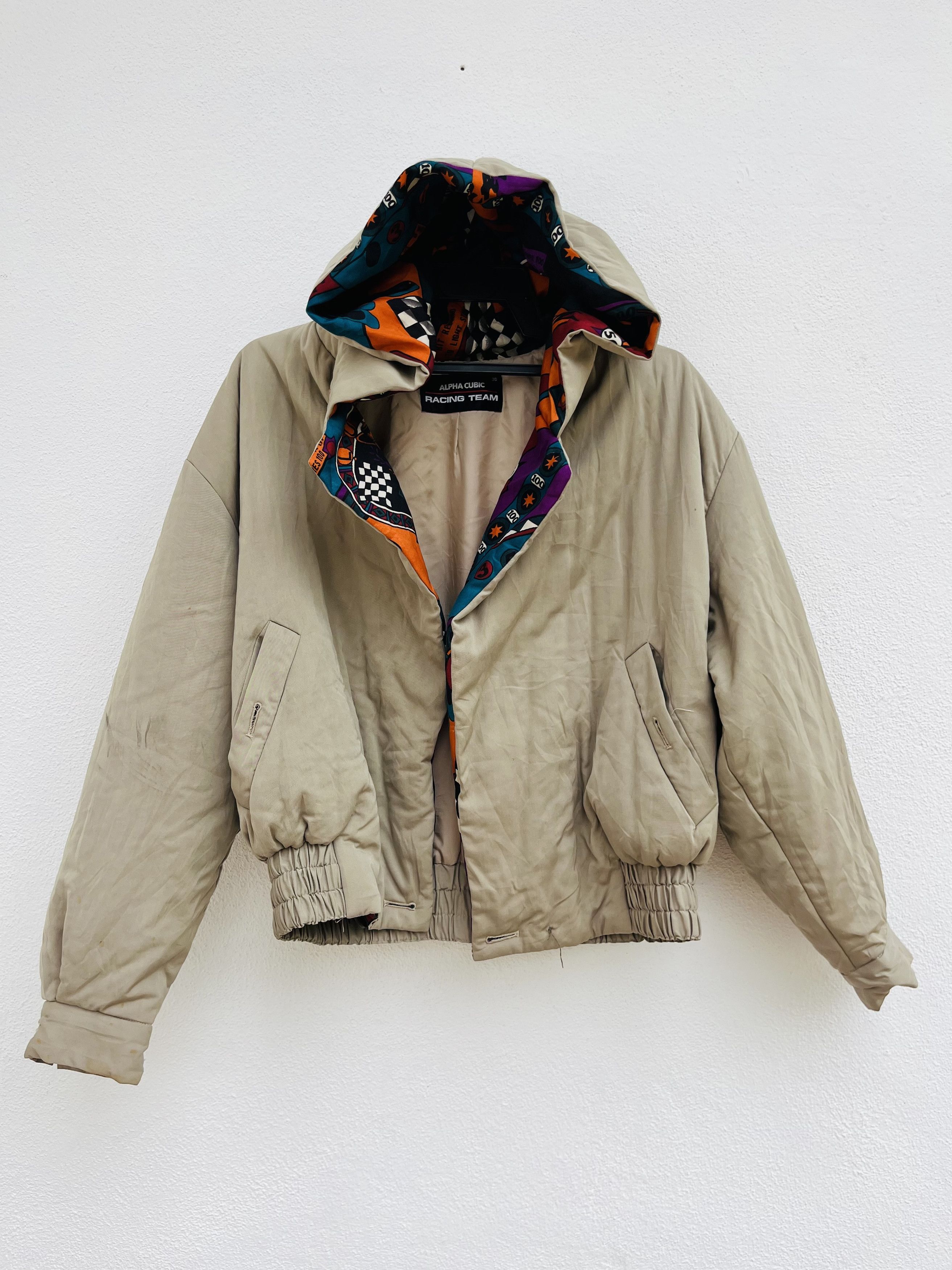 Japanese Brand × Vintage Vintage Alpha Cubic Racing Team Streetwear Fashion Style Size US L / EU 52-54 / 3 - 1 Thumbnail