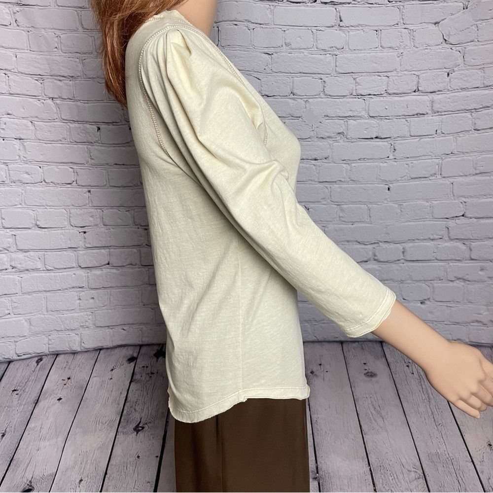 Free People NWT New $58 Free People We the Free Clover Puff Shoulder Be Size XS / US 0-2 / IT 36-38 - 3 Thumbnail