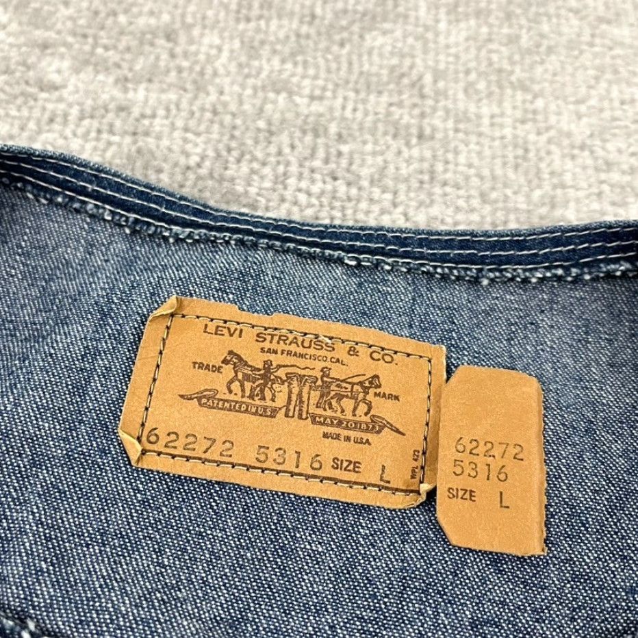 Levi's VTG Levi Strauss Vest Adult Men Large Blue Lightweight Denim 62272-5316 1997 90s Vault? Size US L / EU 52-54 / 3 - 2 Thumbnail