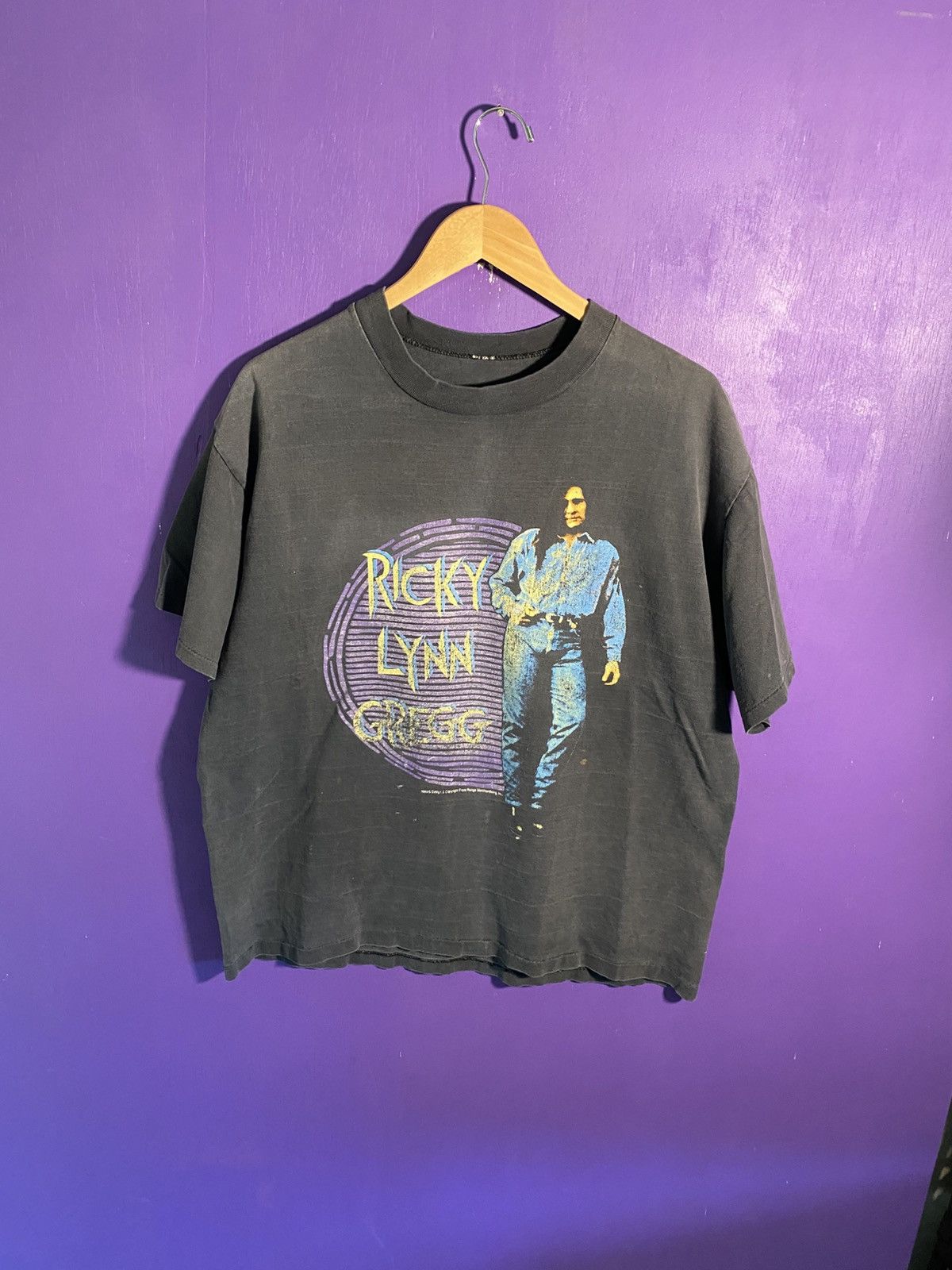 Vintage 90s Ricky Lynn Gregg faded tour tee