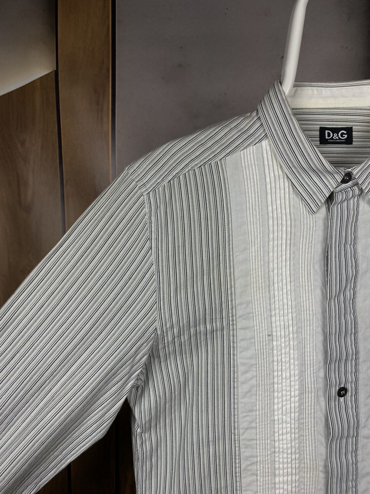 Dolce & Gabbana 🍇Vintage 90s Shirt Button Up Dolce & Gabbanas Striped Tee🍇 Size US M / EU 48-50 / 2 - 4 Thumbnail