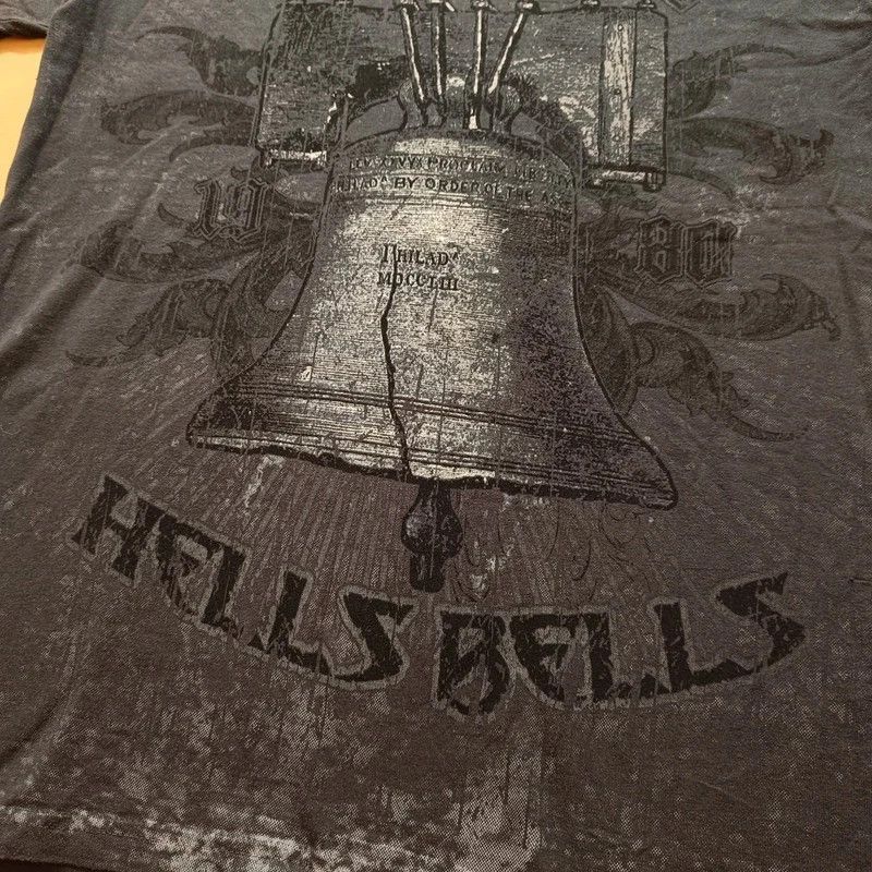 AC/DC AC/DC Hells Bells Gray Tshirt M Band Tee Big Graphic Print Size US M / EU 48-50 / 2 - 6 Thumbnail