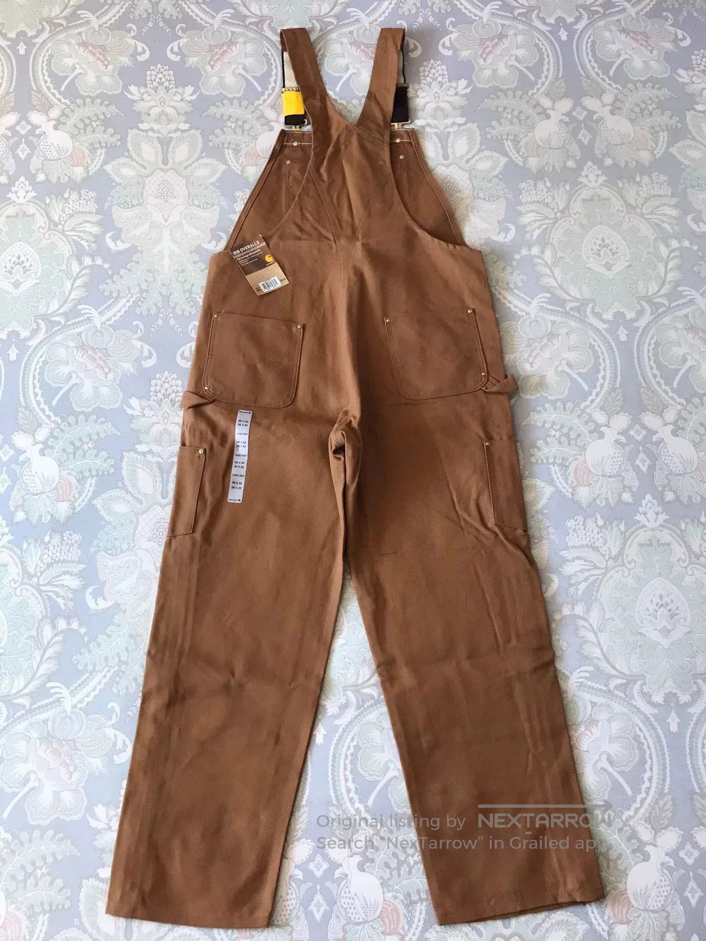 Carhartt Carhartt R37 Brown Canvas Overalls W38L32. Size US 38 / EU 54 - 4 Thumbnail