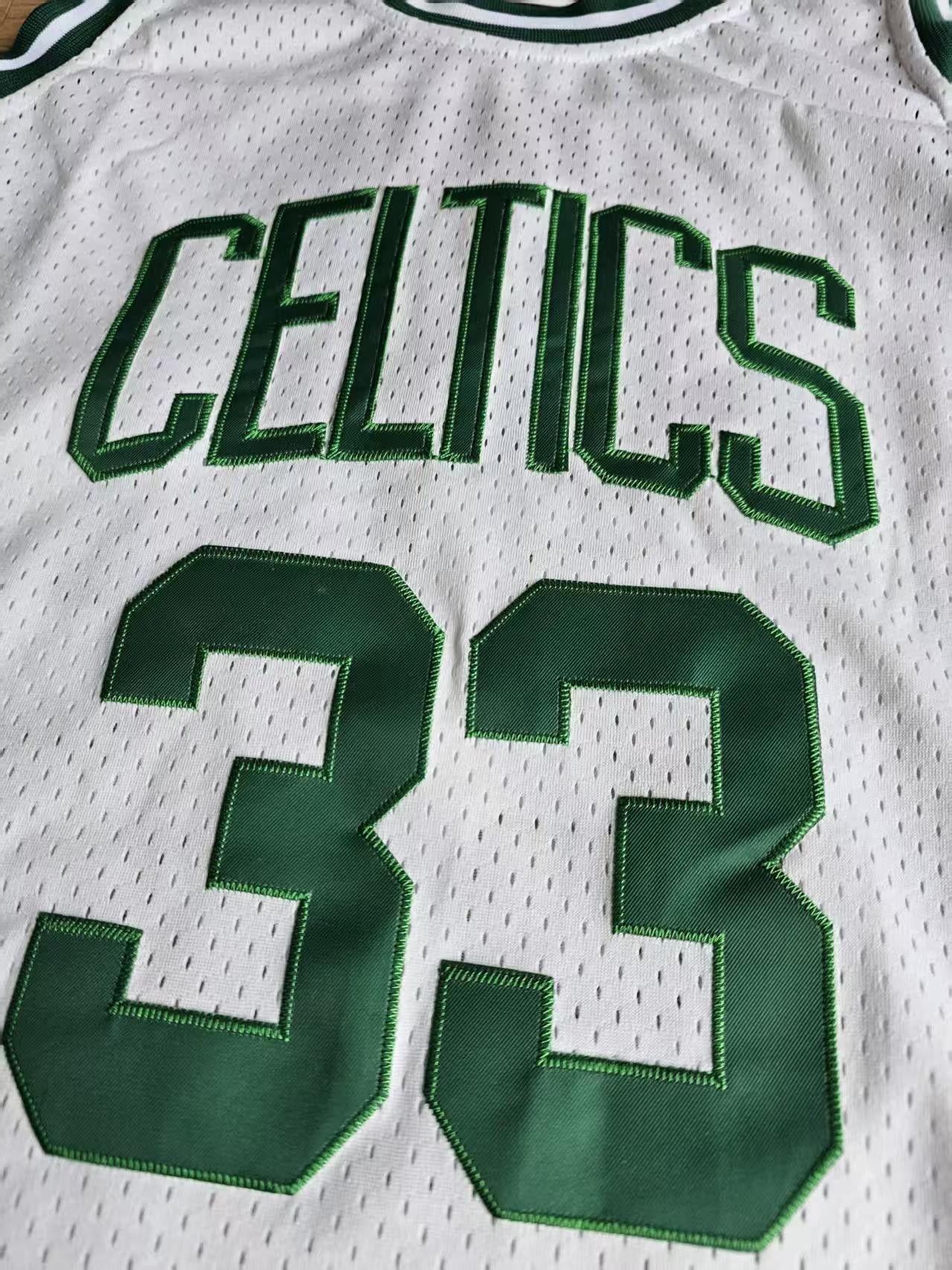 NBA 1985 88 Boston Celtics #33 Larry Bird Jersey White Size US XL / EU 56 / 4 - 5 Thumbnail