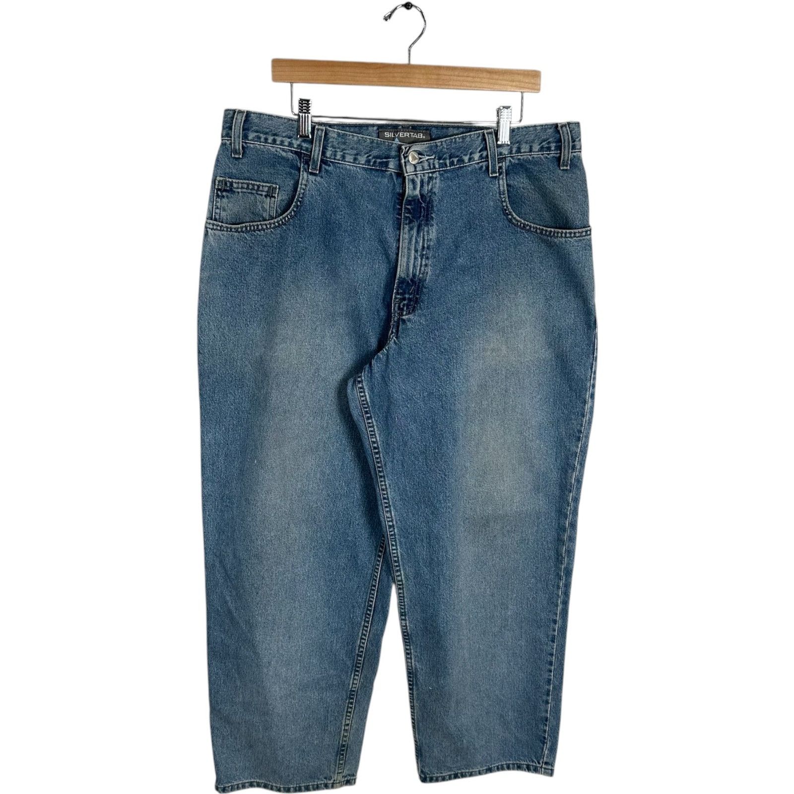 Levi's Vintage Levi's SilverTab Baggy Fit Jeans 38x30 Size US 38 / EU 54 - 3 Thumbnail
