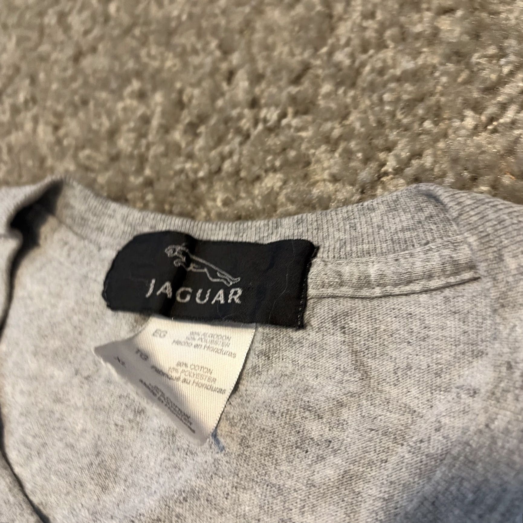 Logo 7 VINTAGE Jaguar Motors Car Racing Box Logo Gray T-Shirt XL Men Mens XL Shirt Logo Car Racing Box Gray Brands Jaguar Size US XL / EU 56 / 4 - 4 Thumbnail