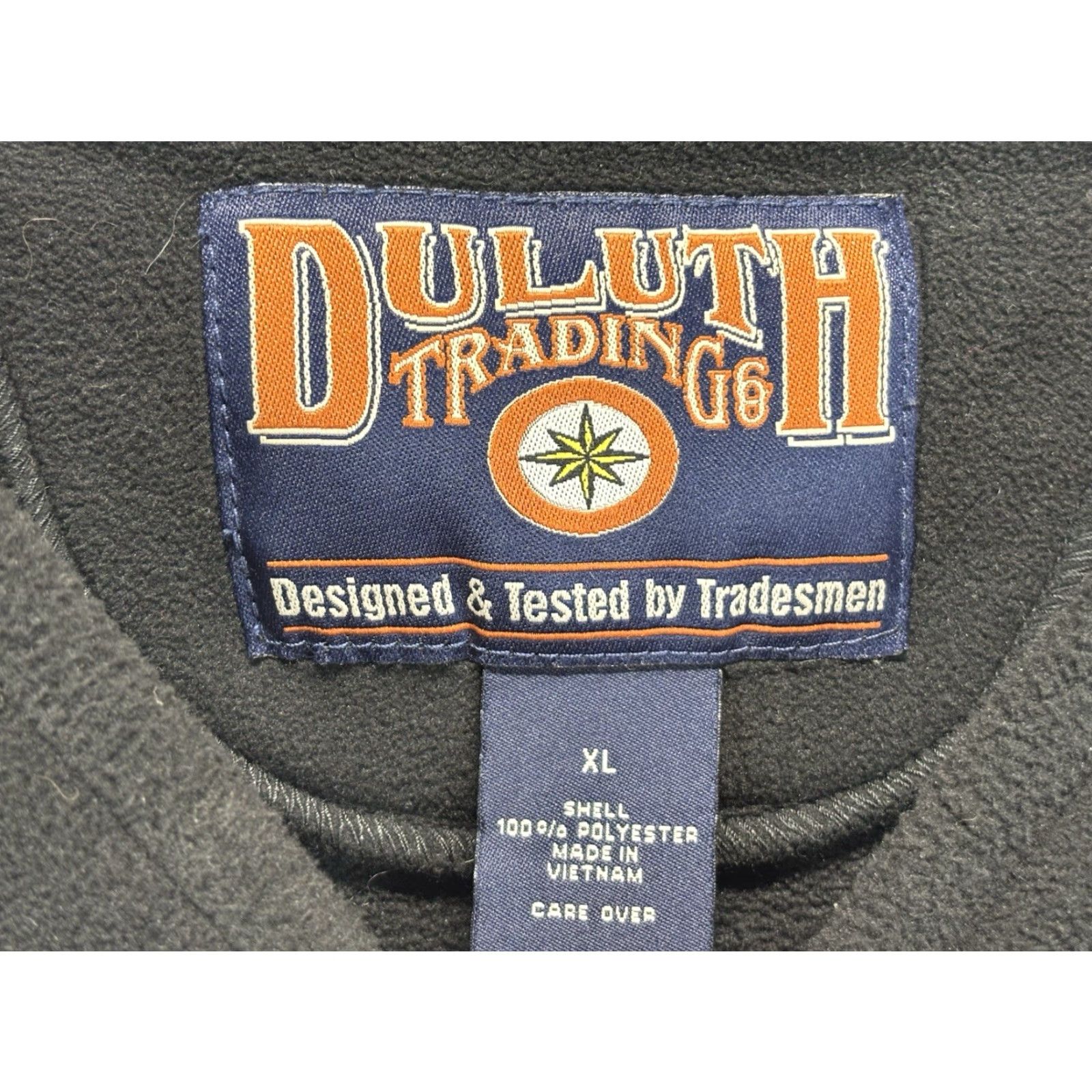 Vintage Duluth Trading Co Heavy Fleece Pullover Sz XLarge Men’s Black Vneck Size US XL / EU 56 / 4 - 4 Thumbnail