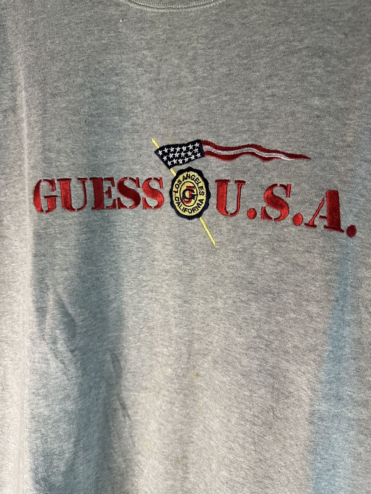 Guess Vintage 90s Guess U.S.A Embroidery Sweatshirt Size US L / EU 52-54 / 3 - 4 Thumbnail