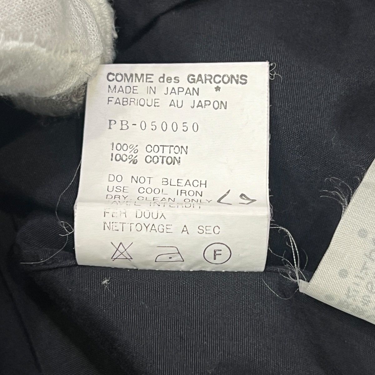 Comme des Garcons COMME des GARCONS 1989 Double Collar Black Dress Shirts Size US L / EU 52-54 / 3 - 5 Thumbnail