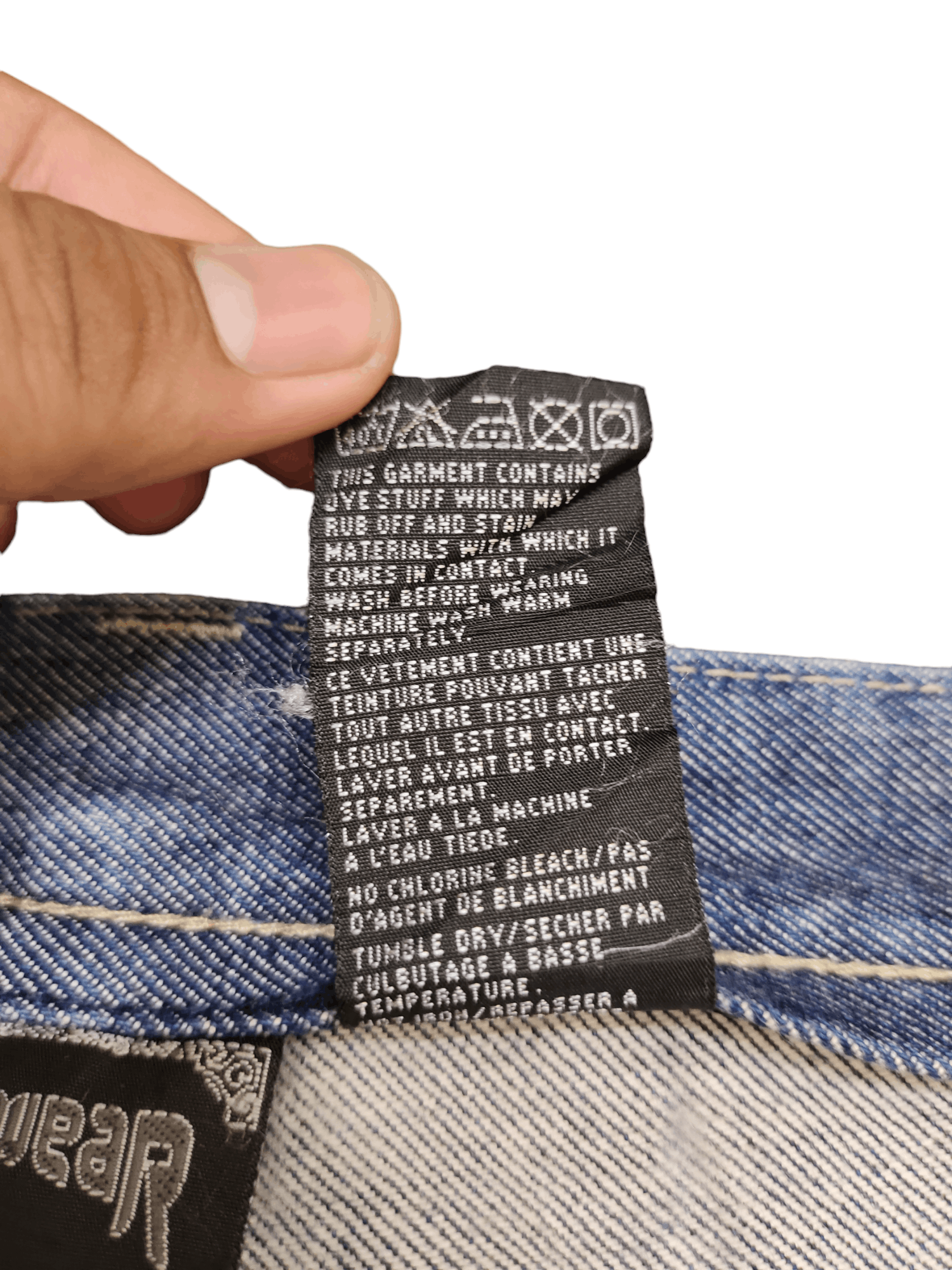 Rocawear Baggy Jeans Rocawear Distress Embroidered Wide Leg Denim Y2k Size US 35 - 15 Thumbnail