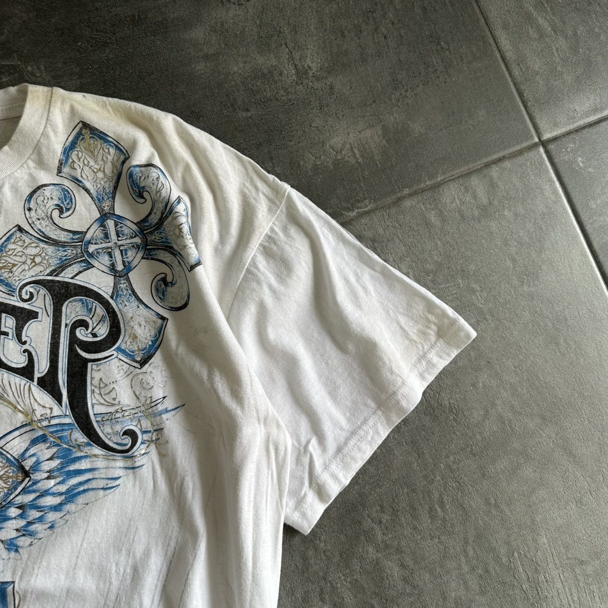 Japanese Brand × Vintage Vintage AXR Xzavier T-shirts Big Logo Band Affliction Y2K Size US XXL / EU 58 / 5 - 10 Thumbnail