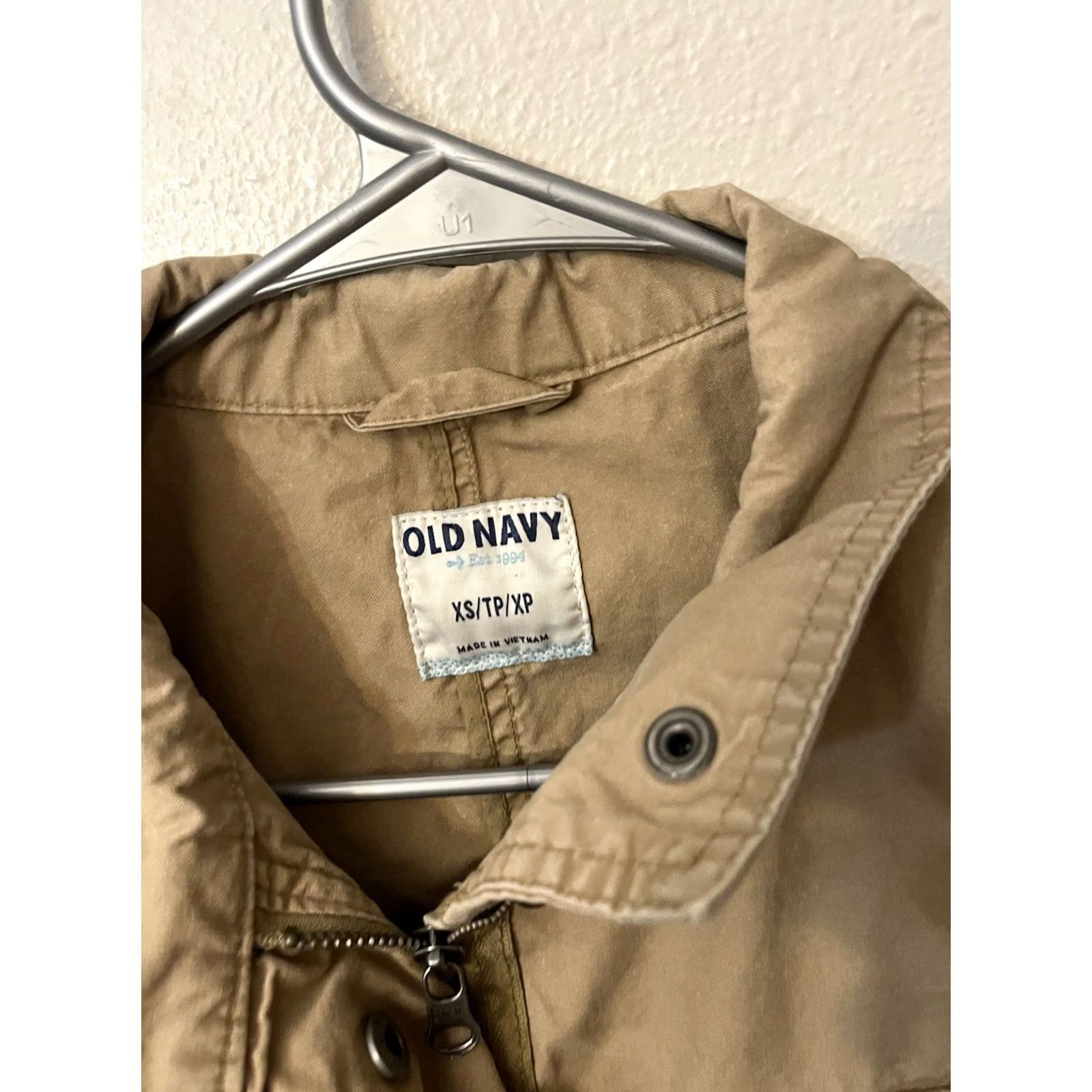 Old Navy VINTAGE Old Navy Coat Womens XS Beige Button Down Size Tan Khaki Rain Flaw Size XS / US 0-2 / IT 36-38 - 2 Thumbnail