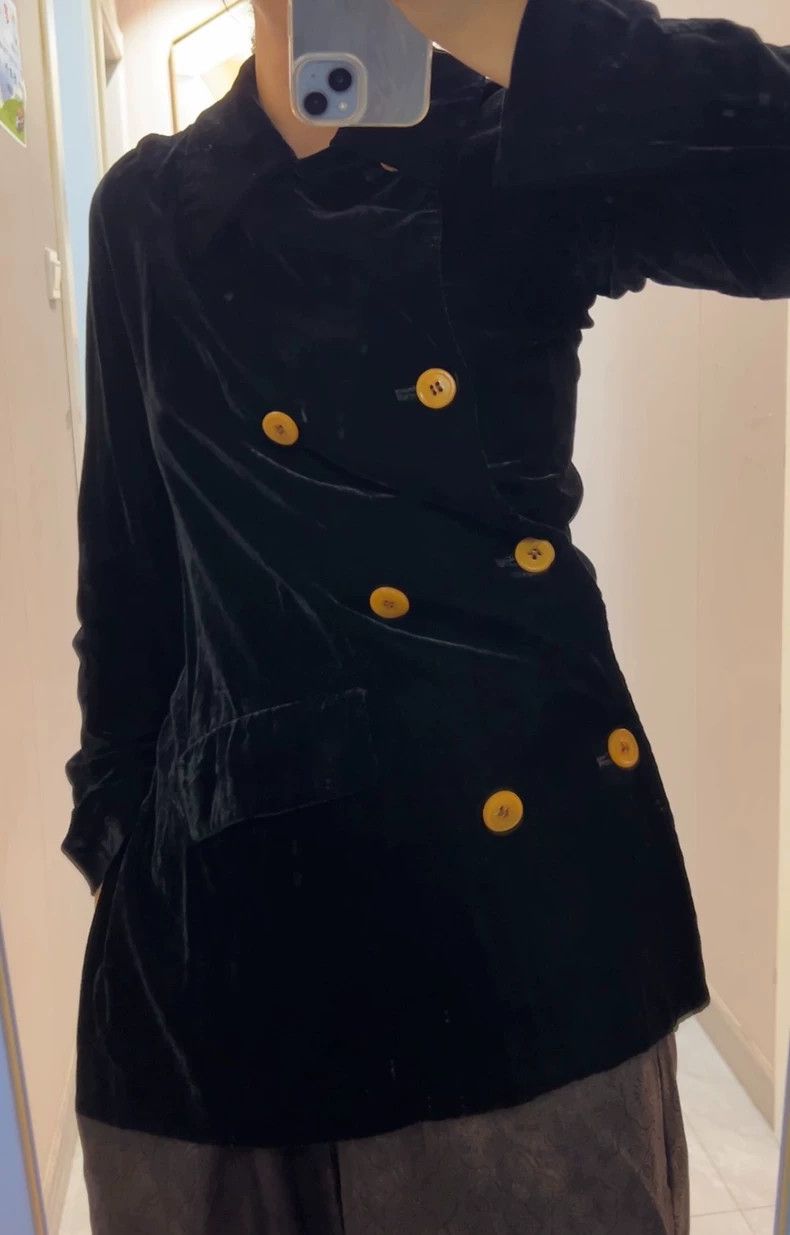 Comme des Garcons Comme des Garcons Twisted irregular velvet coat Size M / US 6-8 / IT 42-44 - 9 Thumbnail