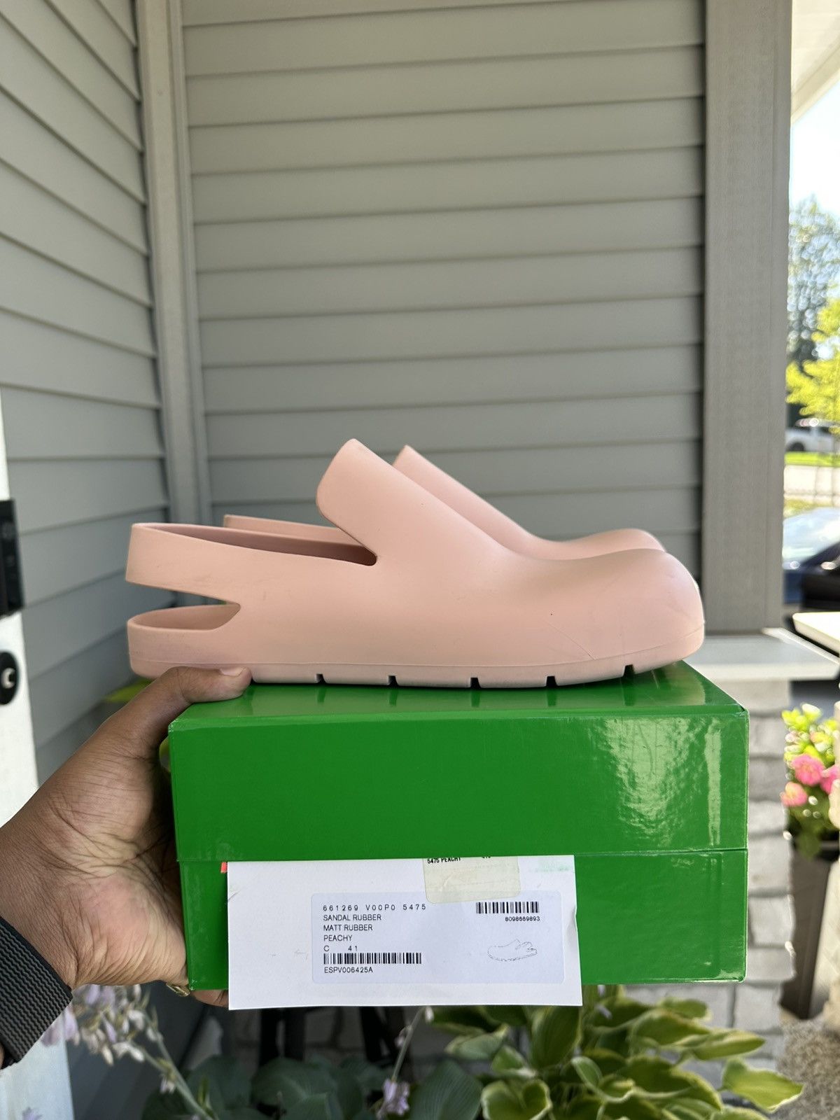 Bottega Veneta Bottega Puddle Slip-Ons “Peach” Size US 8 / EU 41 - 1 Thumbnail