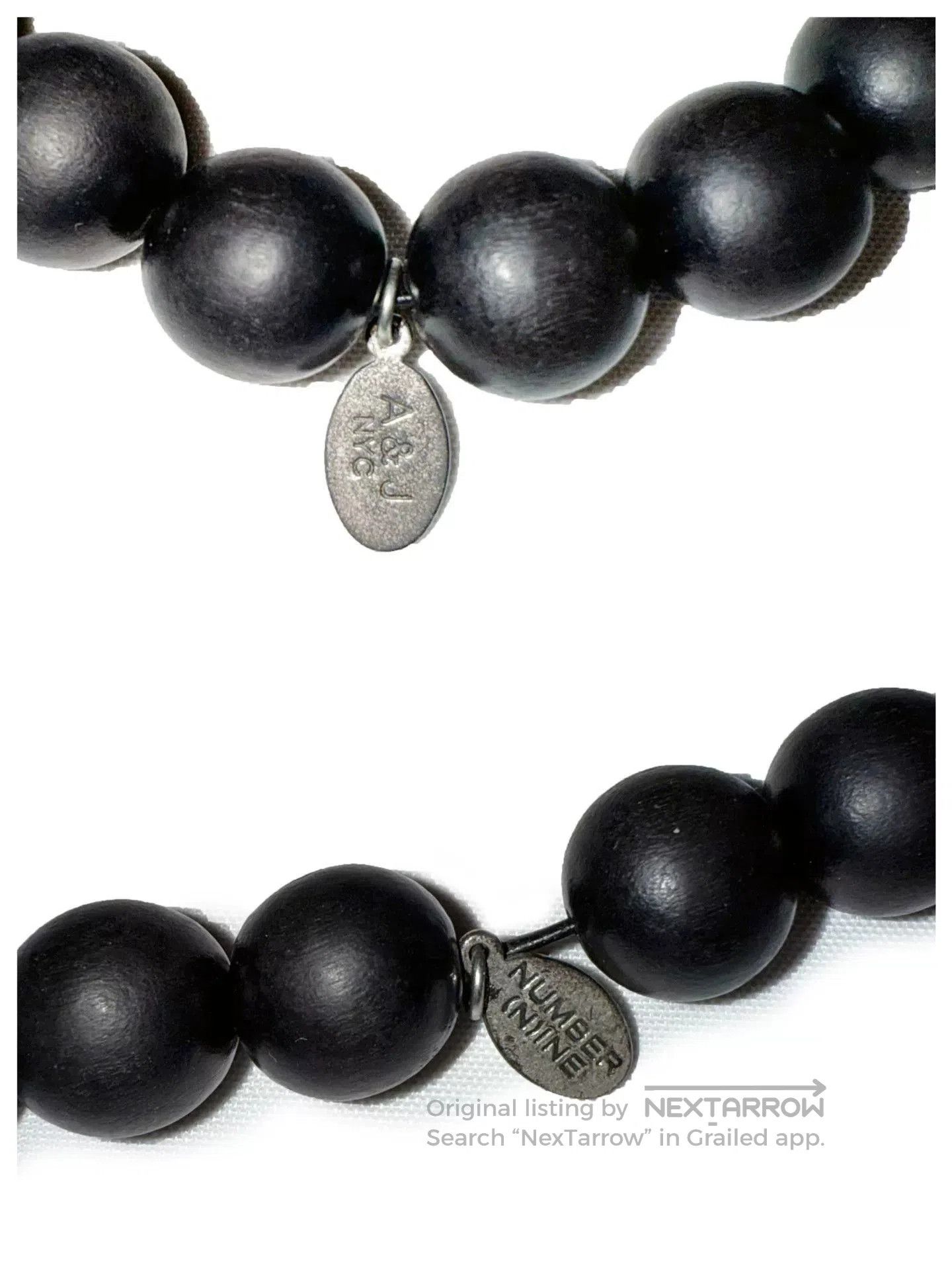 Number (N)ine Handmade Black Wooden Cross Necklace. Size ONE SIZE - 7 Thumbnail